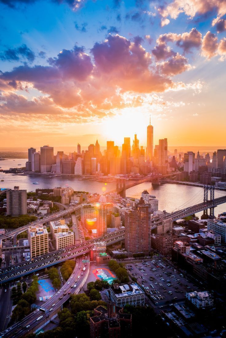 736x1102 New York City Sunset