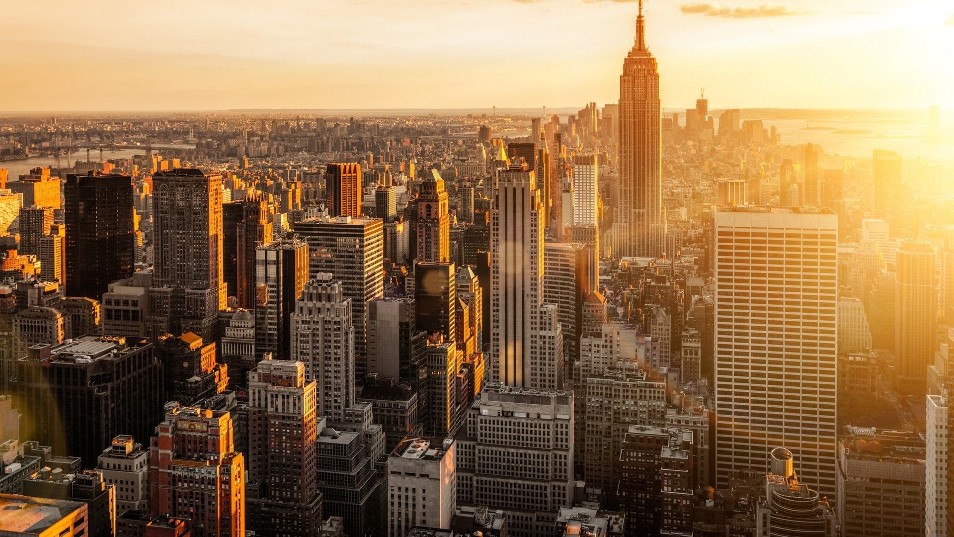 1920x1080 HD Nyc Sunset, HD Wallpaper