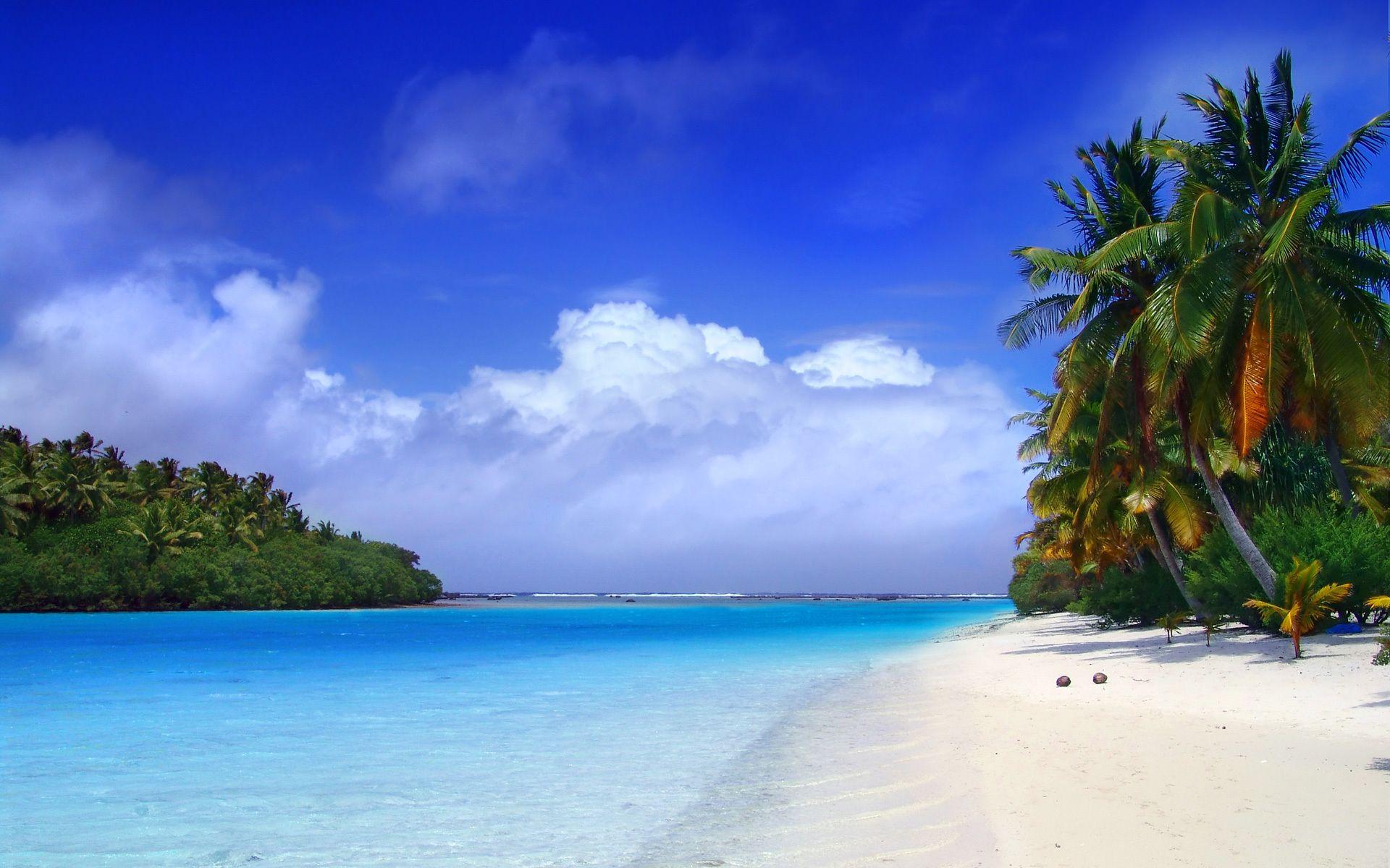 1920x1200 Paradise beach wallpaper