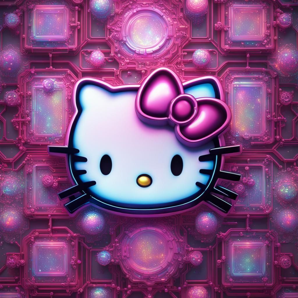 1024x1024 Hello Kitty Wallpaper Generated