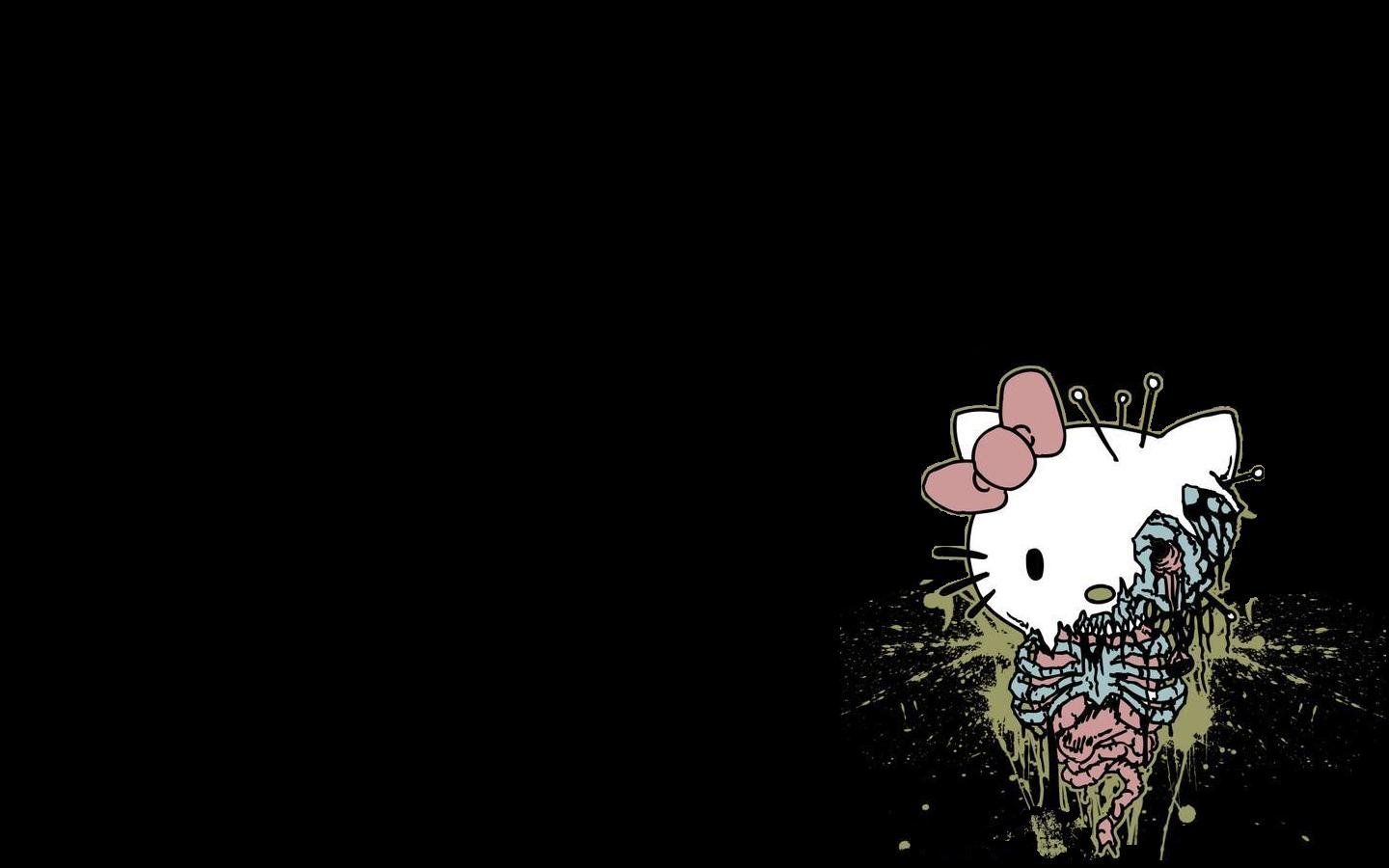 1440x900 Black Hello Kitty Computer Wallpaper