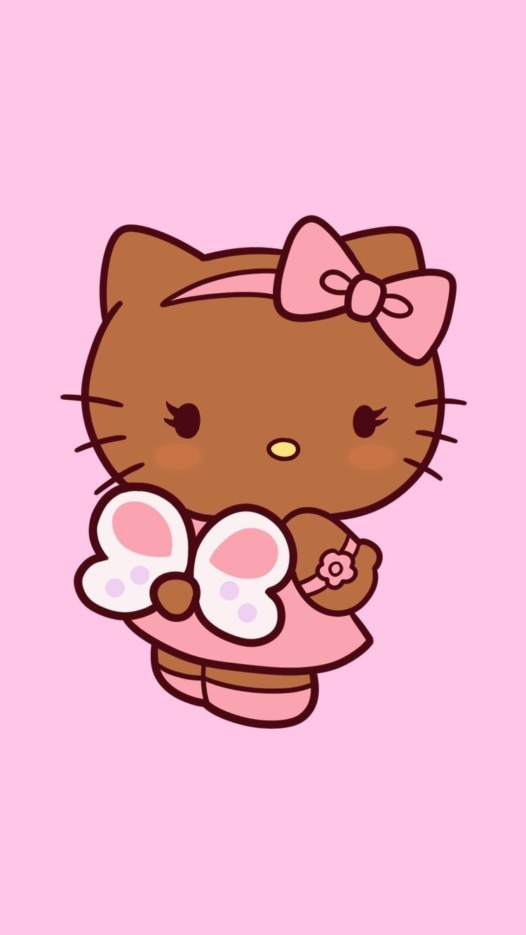 750x1333 black hello kitty on Tumblr