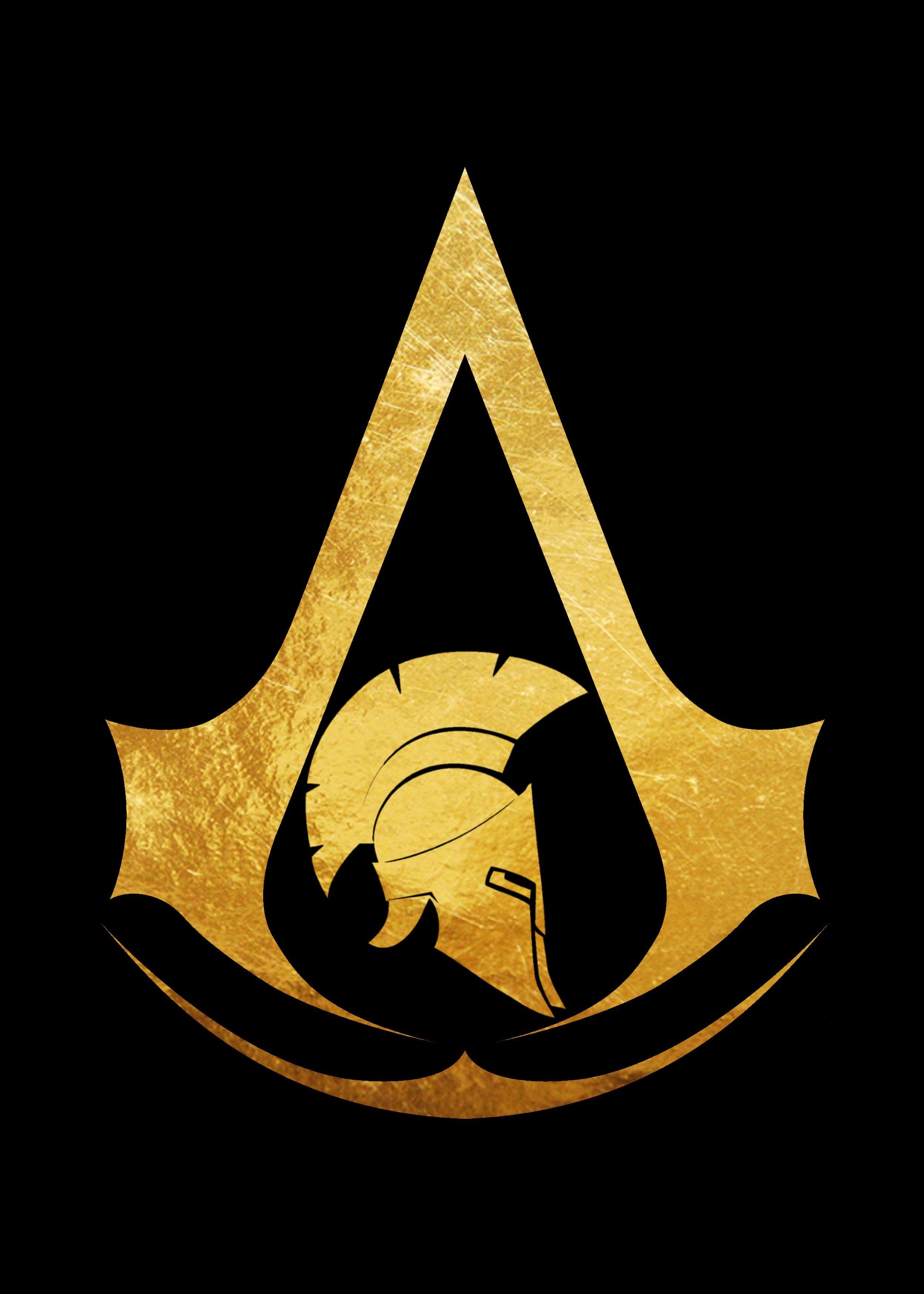 2500x3500 AC Odyssey black background. Assassins creed artwork, Assassins creed tattoo, Assassins creed logo