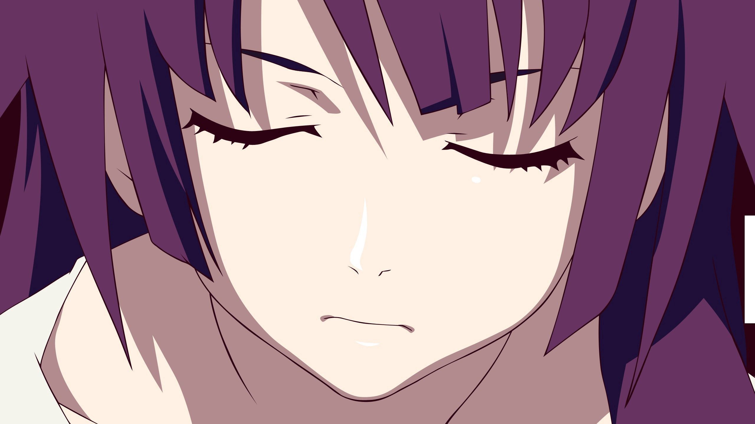 2560x1440 HD desktop wallpaper: Hair, Violet