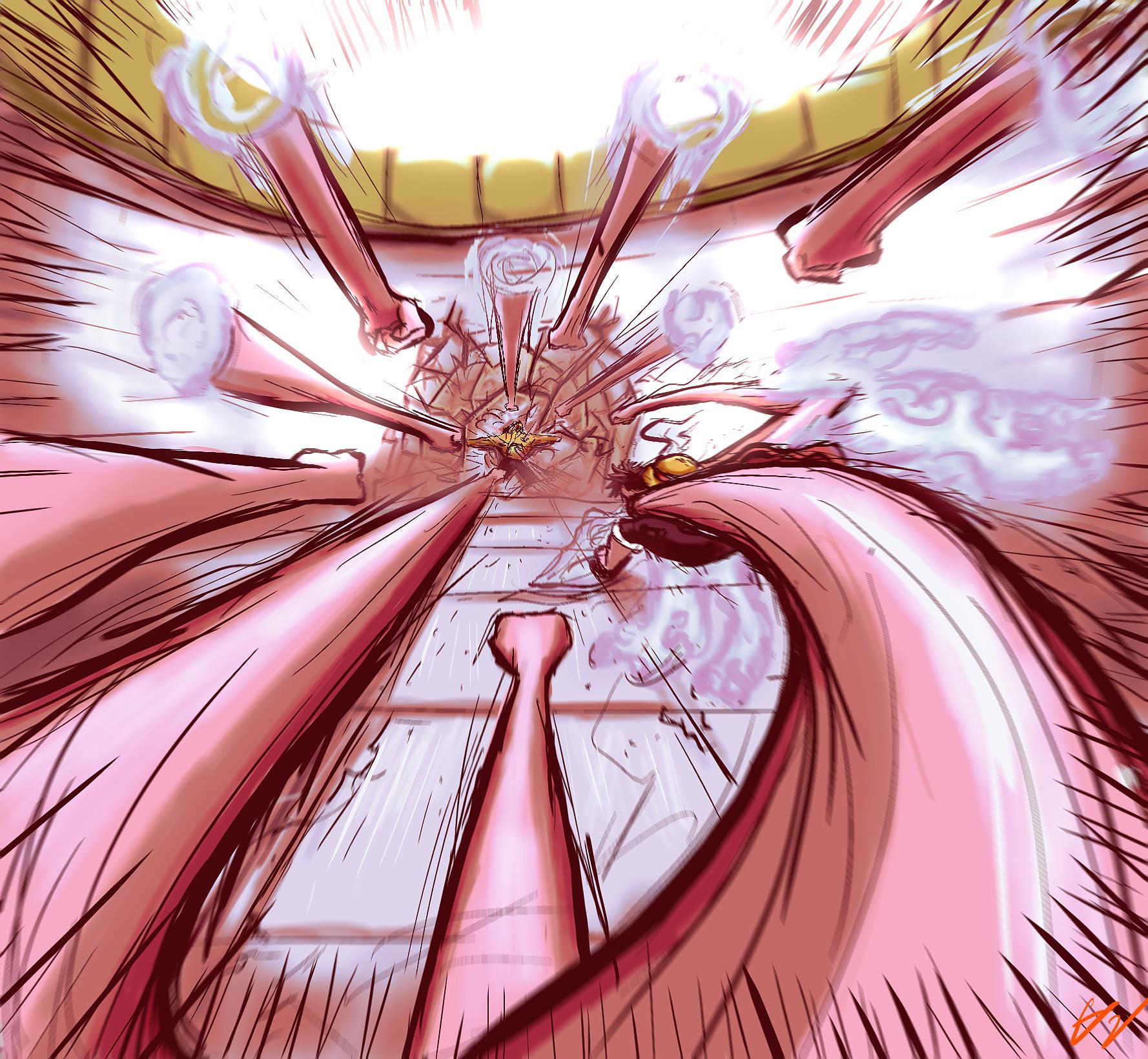 1778x1640 Fan art of Luffy vs Lucci, what do we