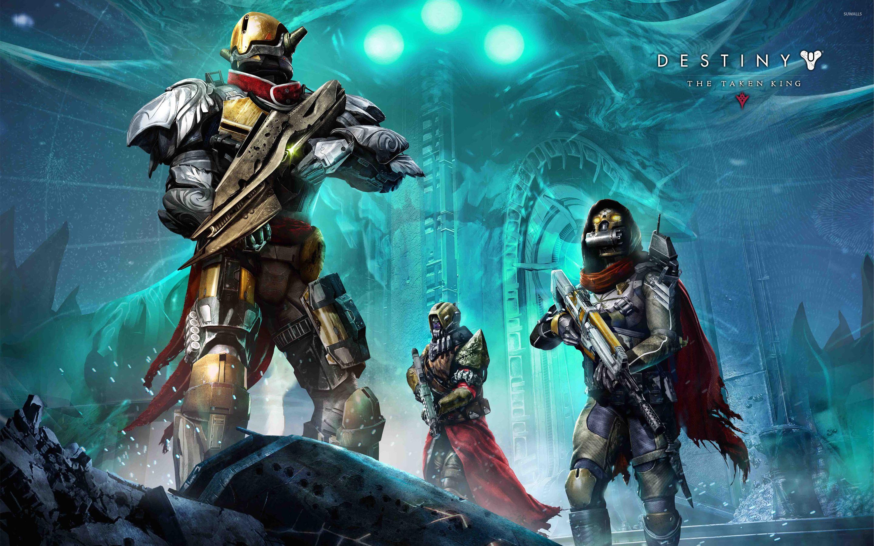 2880x1800 Warriors in Destiny: The Taken King wallpaper wallpaper