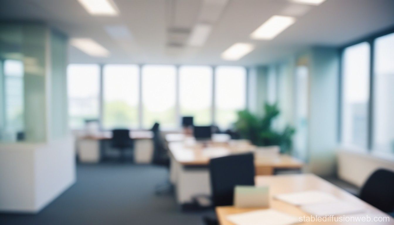 1344x768 Blurry Office Background. Stable