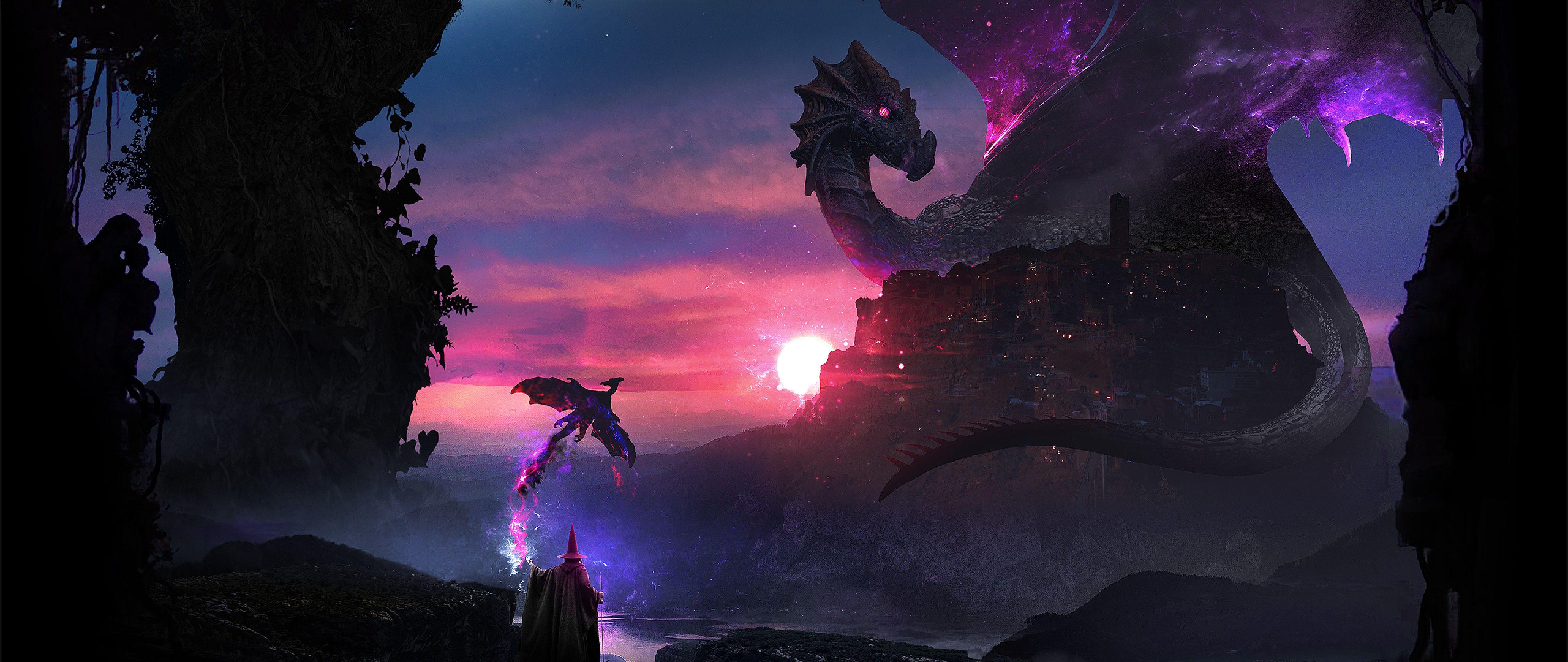 5120x2160 Free Download Dragon HD Wallpaper 4K Ultra HD Wide TV