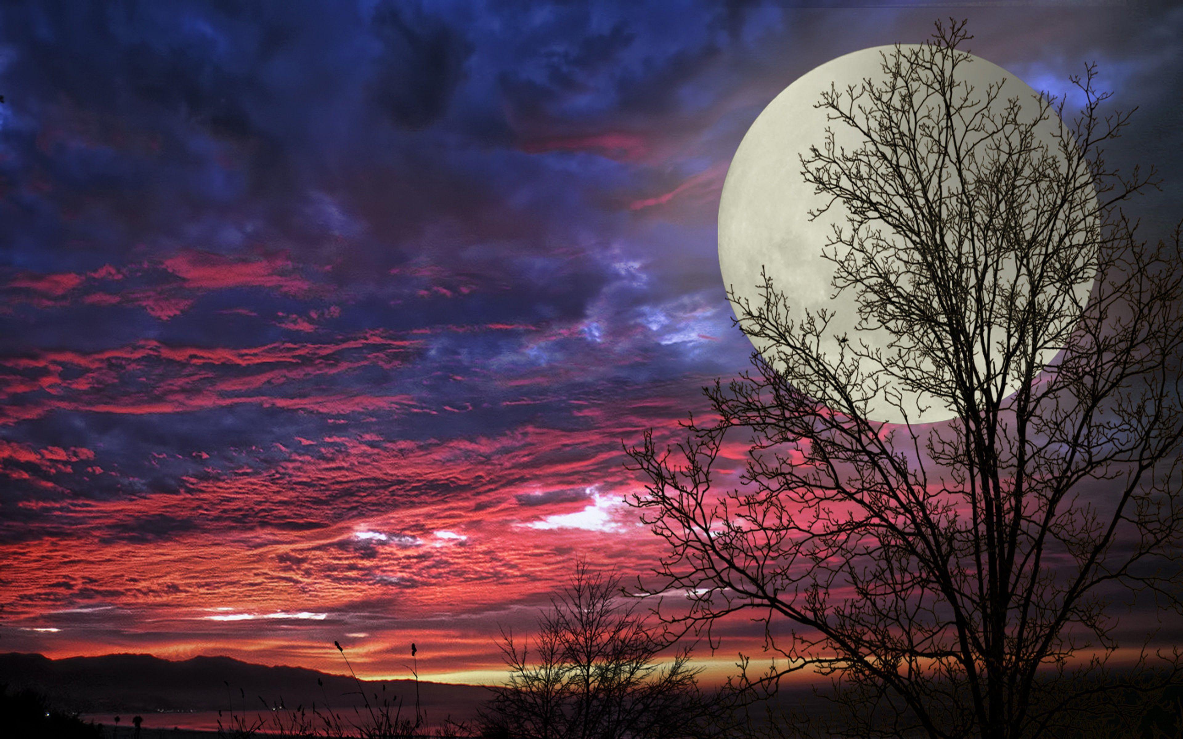 Big Moon Wallpapers Top Free Big Moon Backgrounds Wallpaperaccess