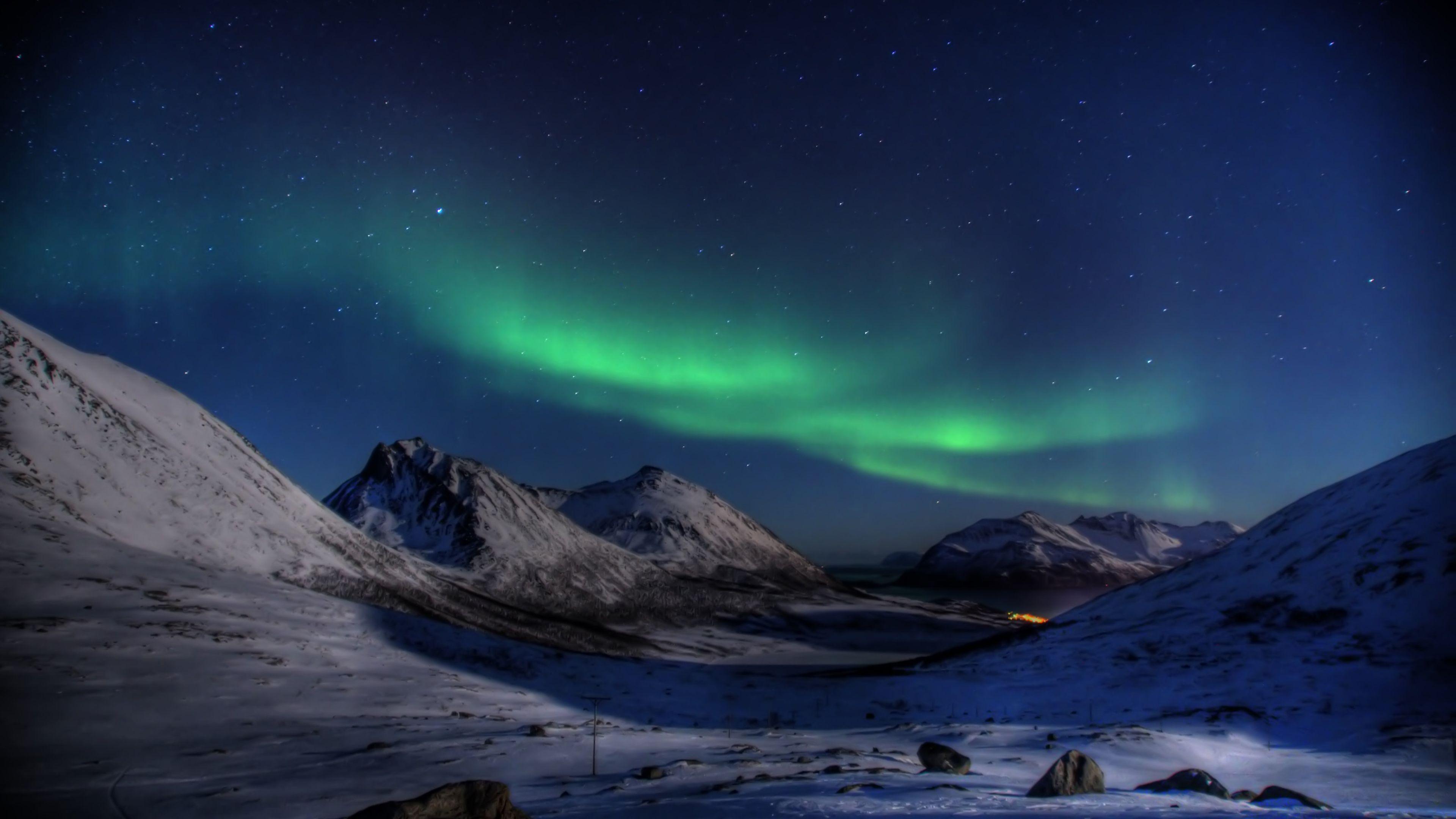 3840x2160 Awesome Aurora HQ Definition Picture. 值得收藏