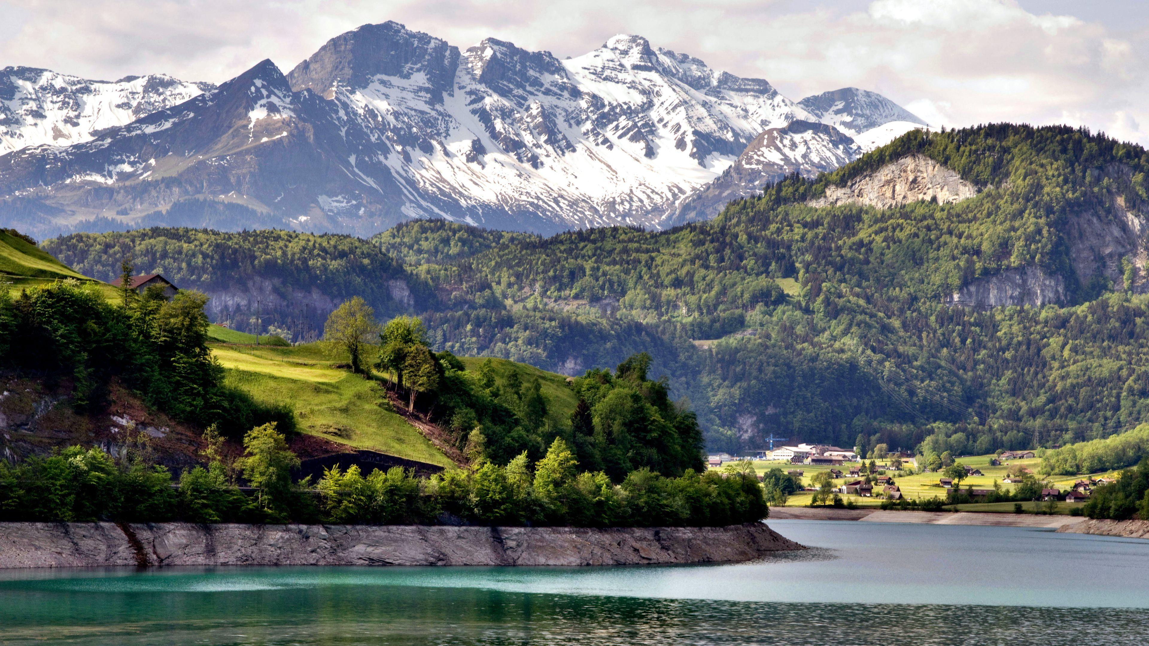 3840x2160 Swiss Landscape Wallpaper