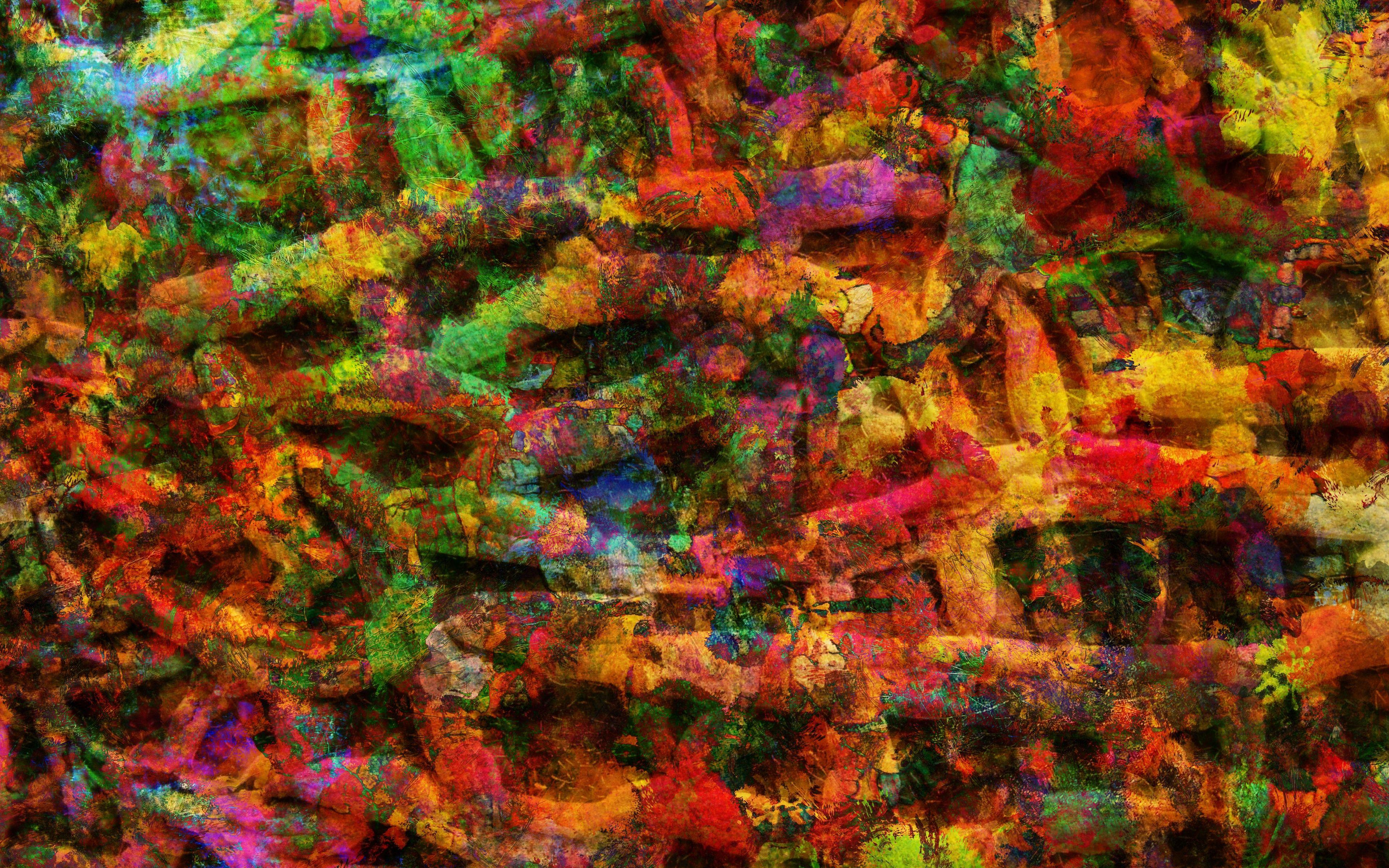 3840x2400 Download wallpaper 3840x2400 colorful, art, spots 4k ultra