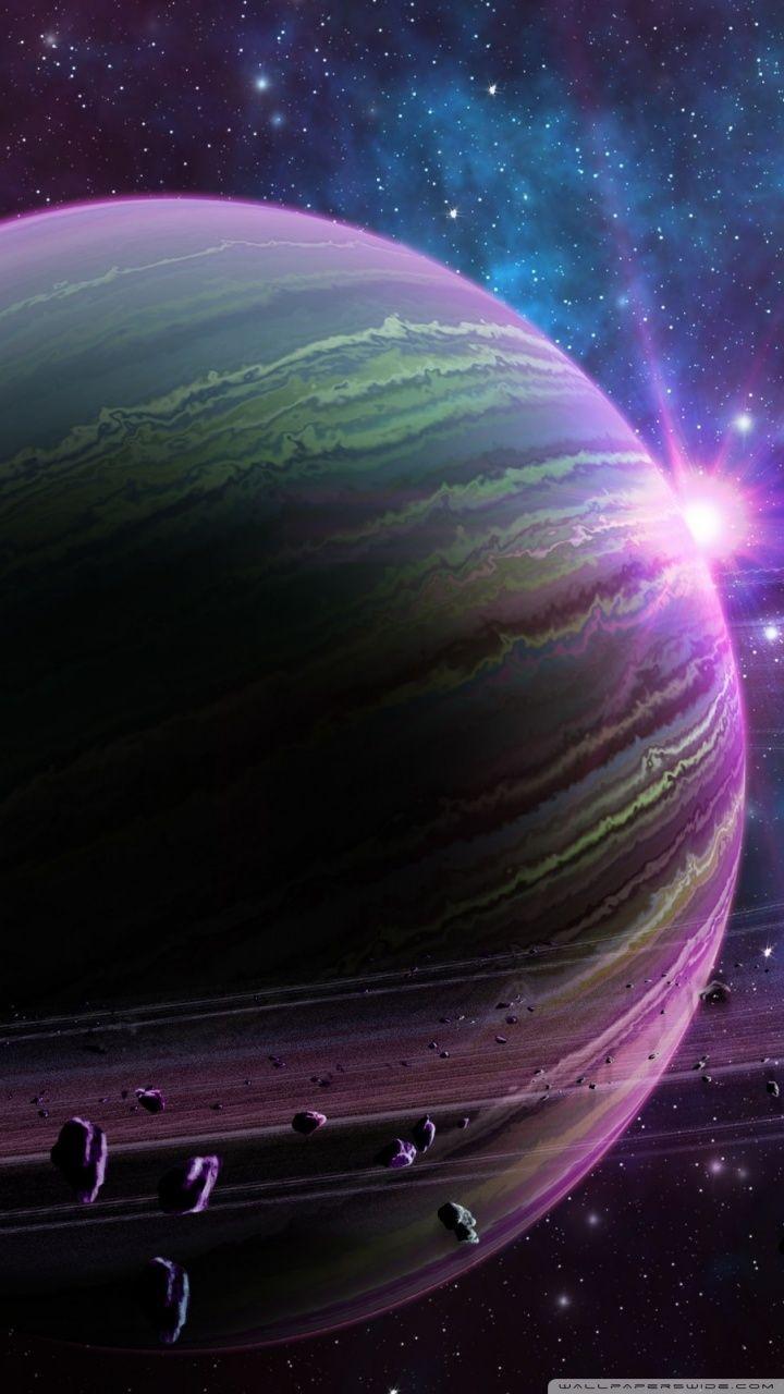 720x1280 Purple Planet ❤ 4K HD Desktop Wallpaper for 4K Ultra HD TV