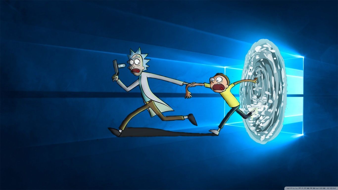 1366x768 Rick And Morty Windows Wallpaper