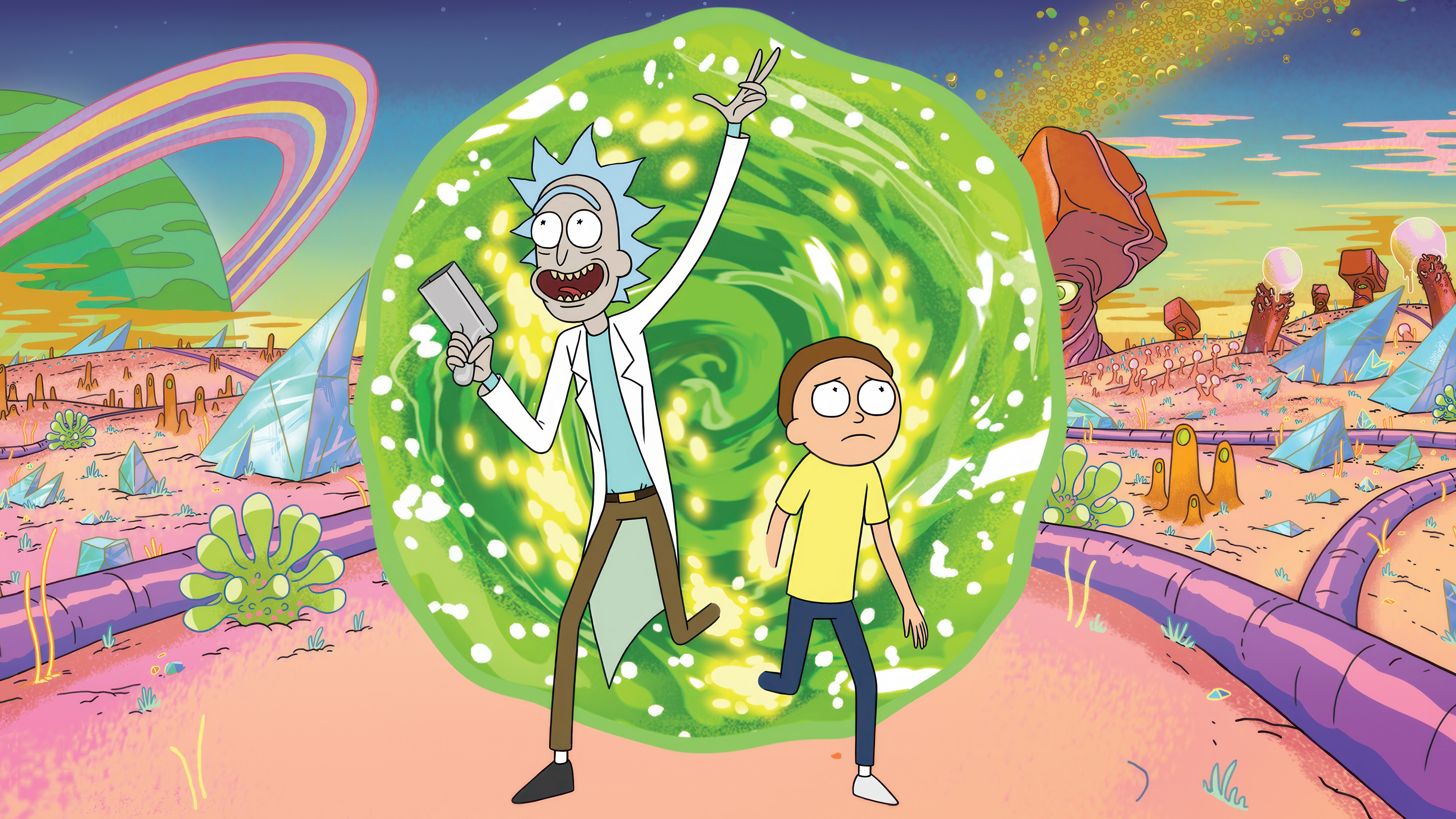 3840x2160 Rick and Morty HD 4K Wallpaper PC & Phone
