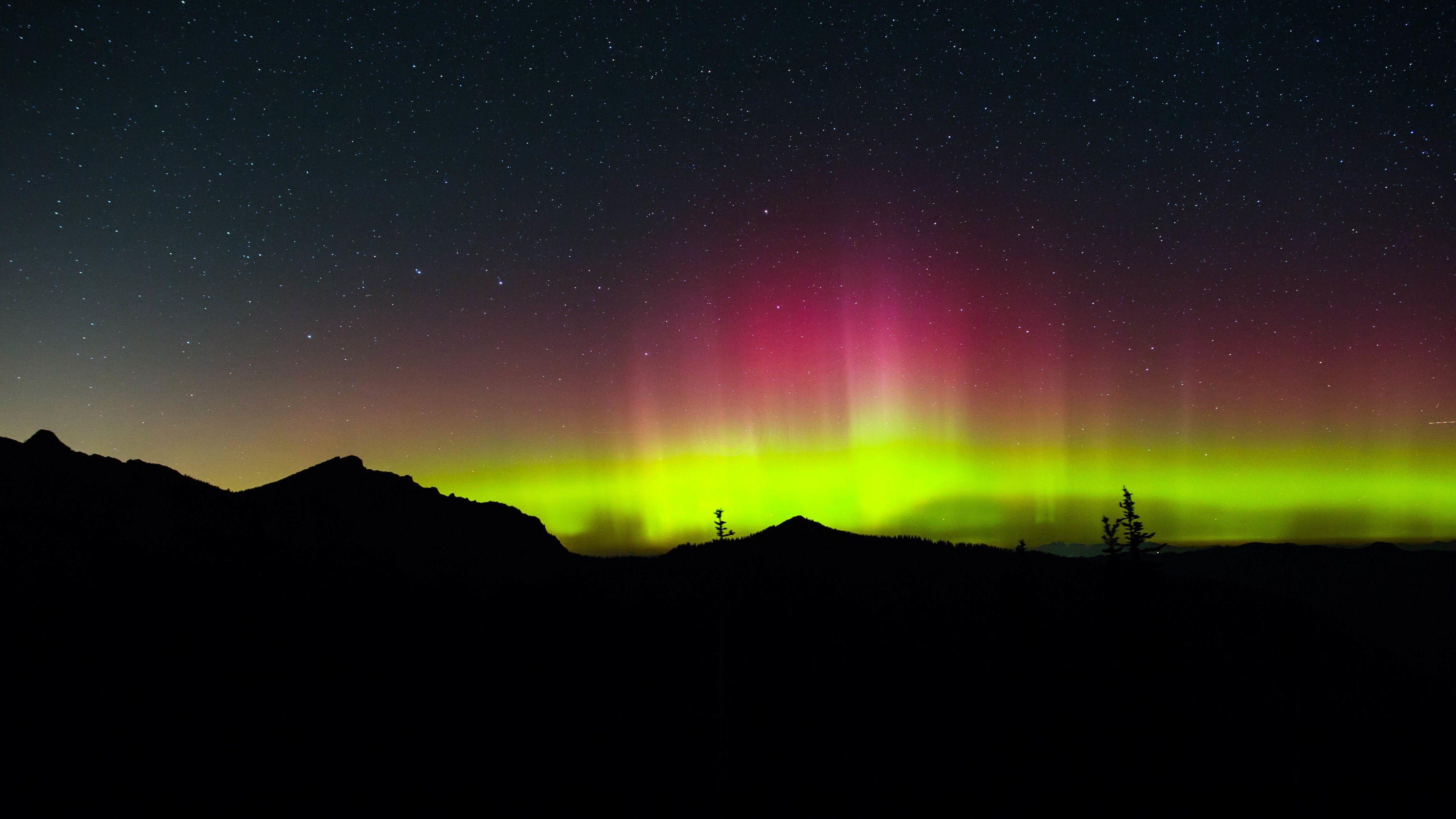 3840x2160 Wallpaper Aurora Borealis, Northern Lights, HD, 5K, Nature