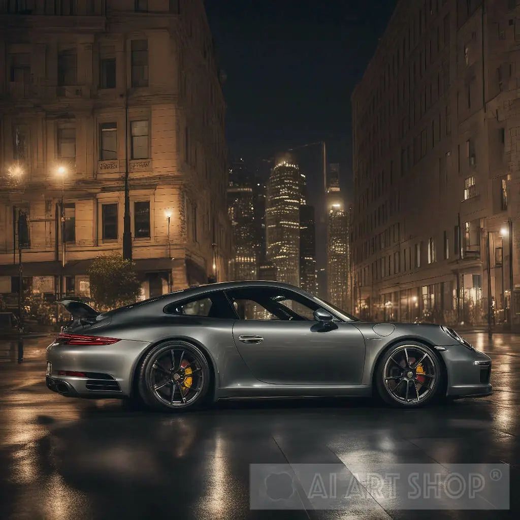 1024x1024 Porsche 911 in the city