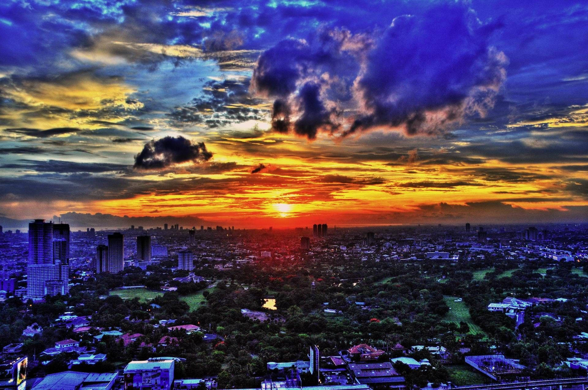 1920x1274 Download Manila City Sunset Wallpaper