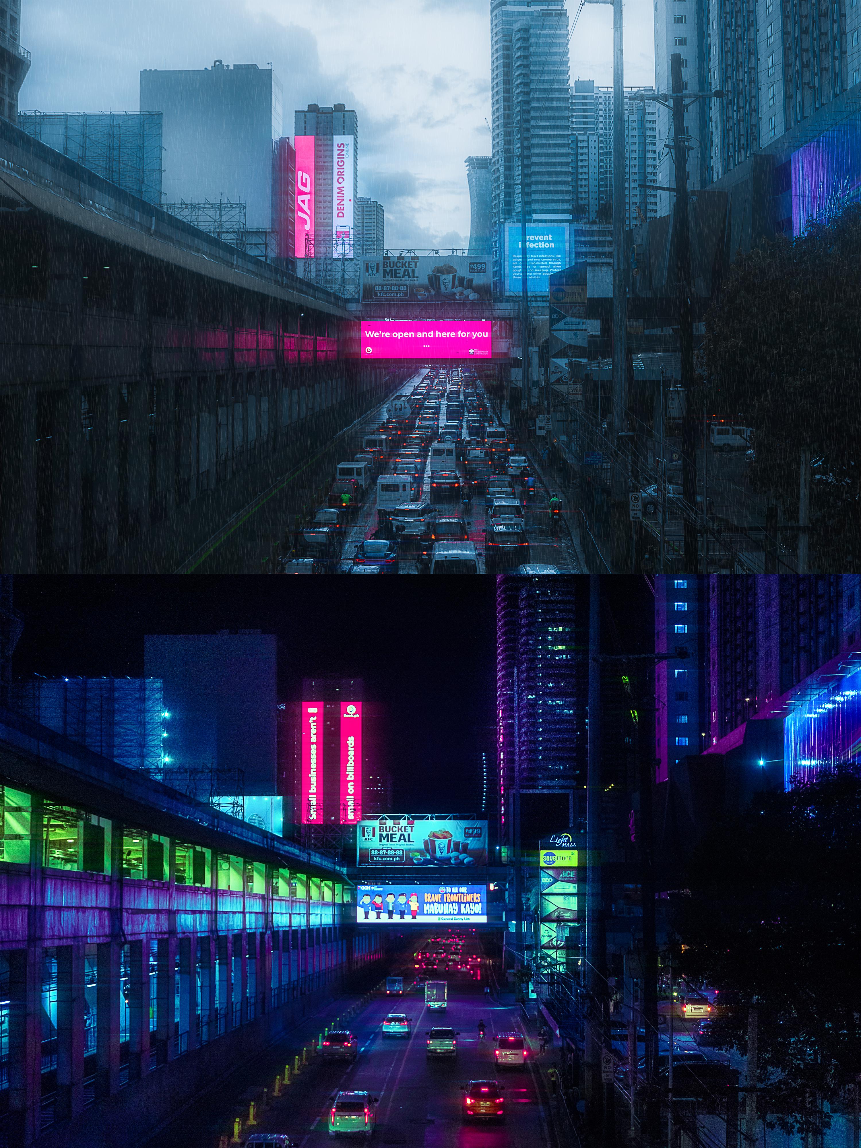 3000x4000 Day and night in dystopian Mandaluyong