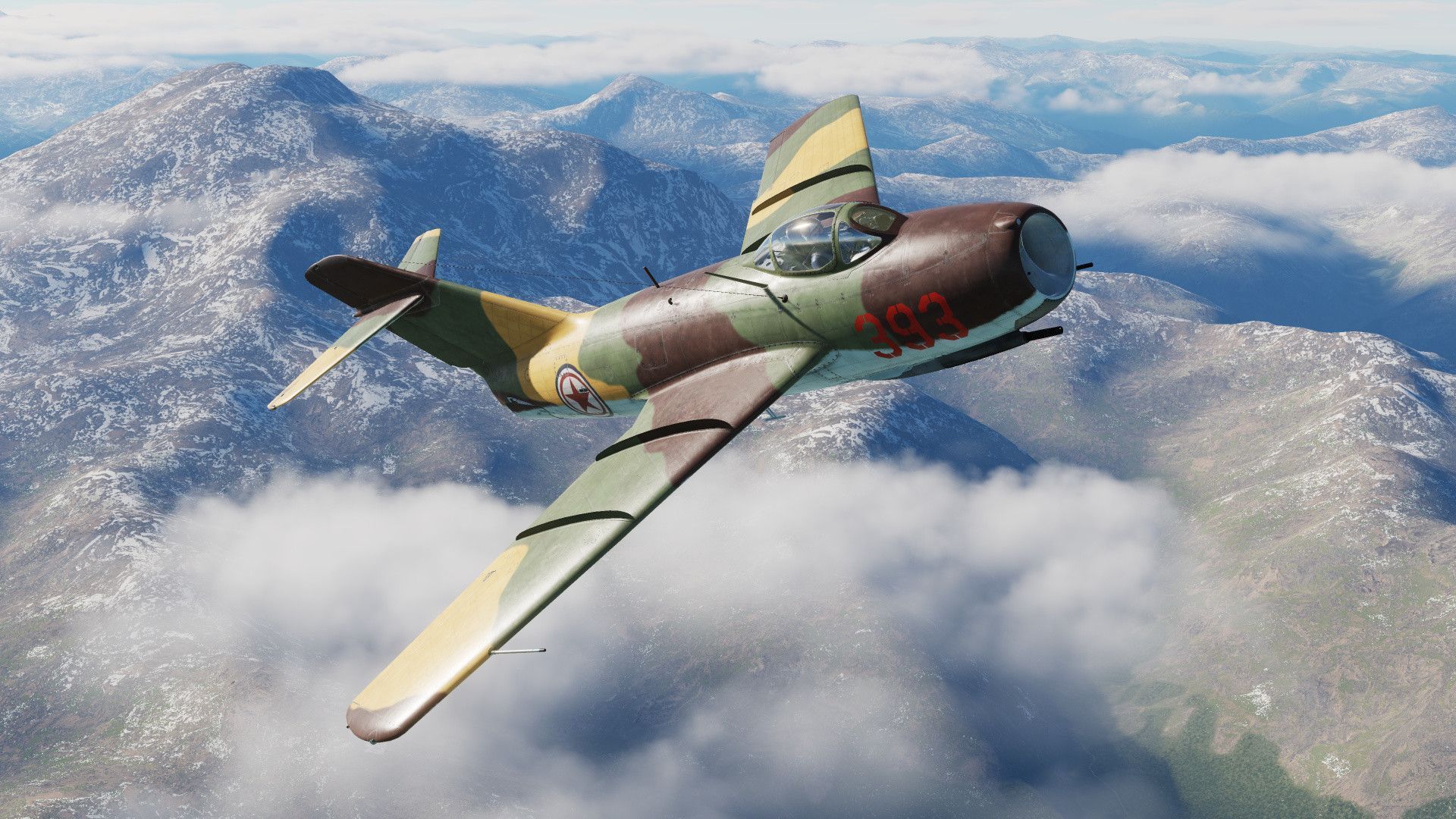 1920x1080 x camouflaged Soviet piloted NKAF MiG