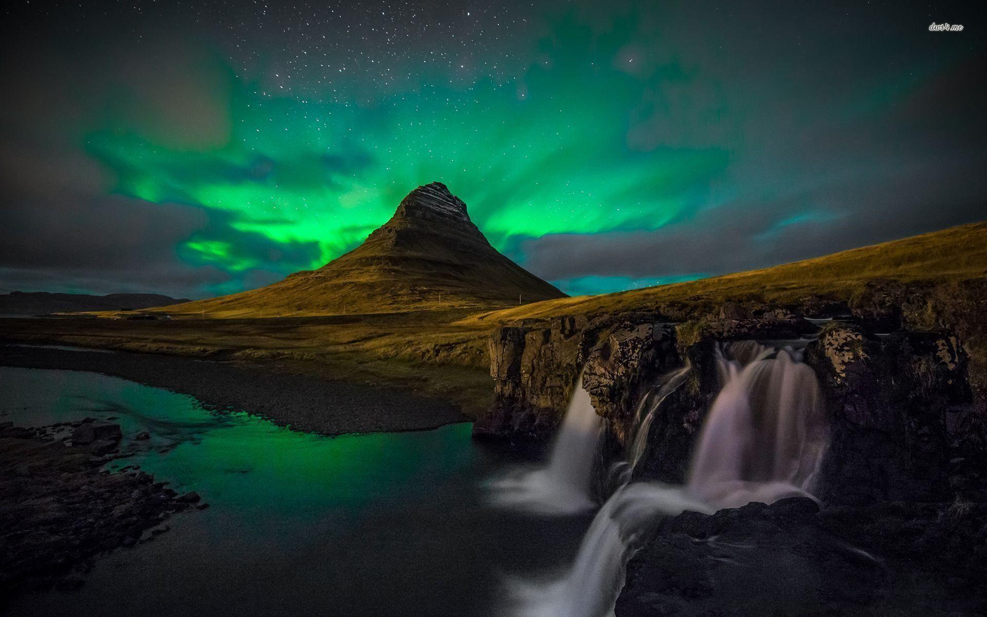 1920x1200 Aurora borealis wallpaper HD