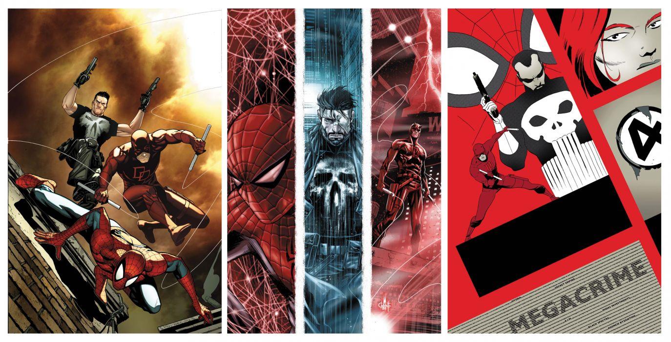 1374x700 THE PUNISHER marvel daredevil spiderman wallpaperx1019