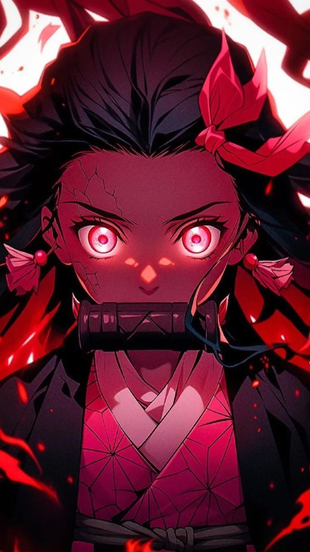 1080x1920 Nezuko Mad Wallpaper