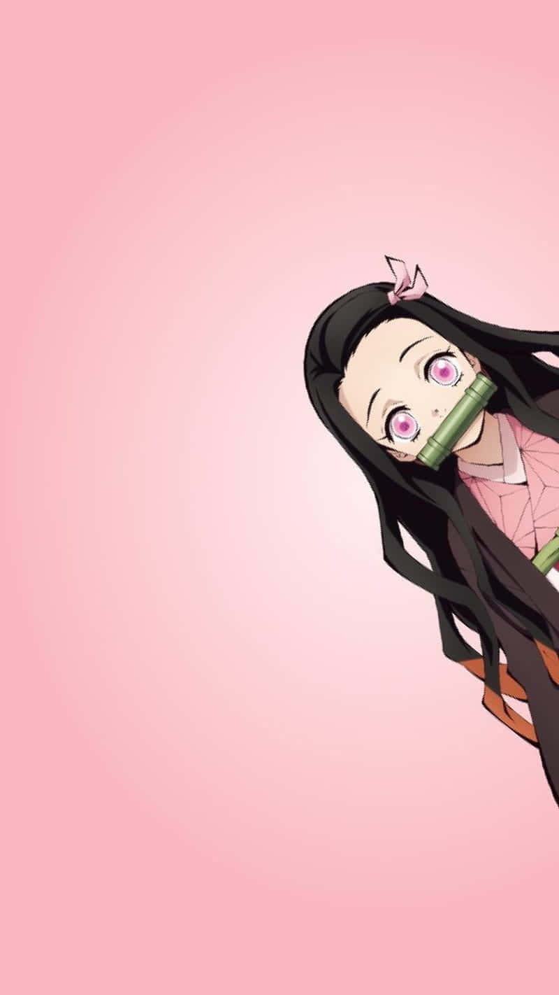 800x1422 Pink Aesthetic Cute Demon Slayer