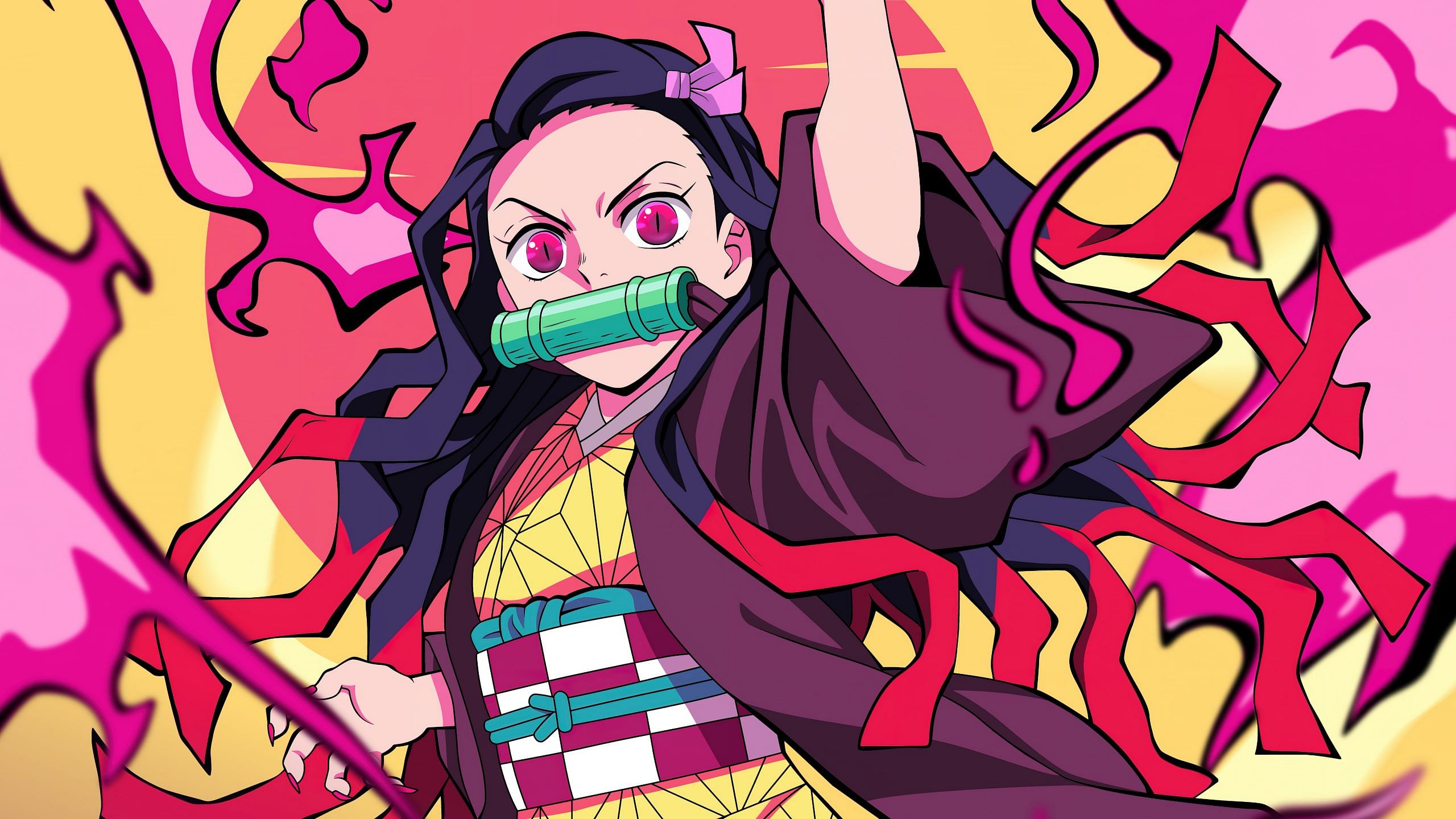 2560x1440 Nezuko from Demon Slayer