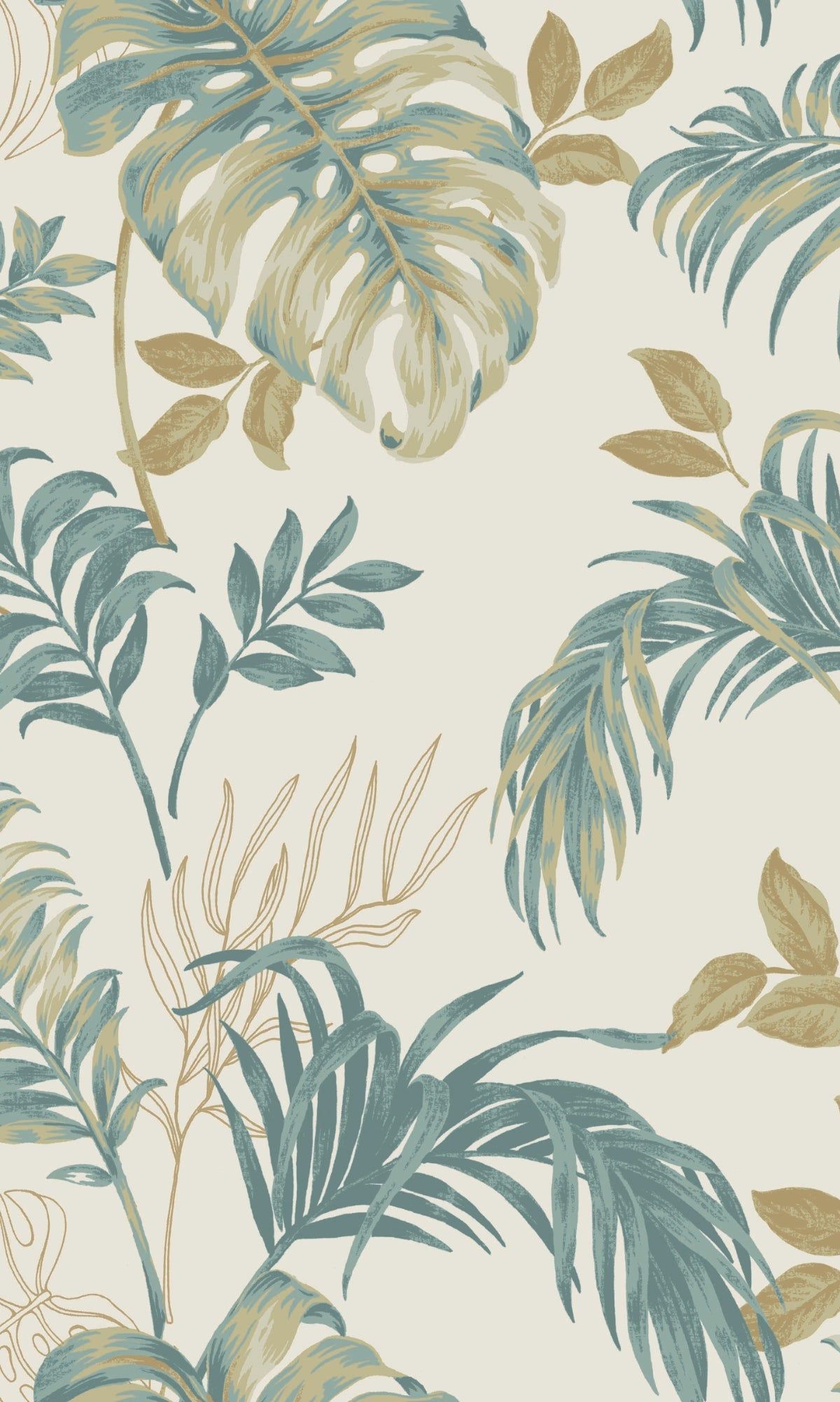 1200x2000 Green Tropical Leaves Botanical