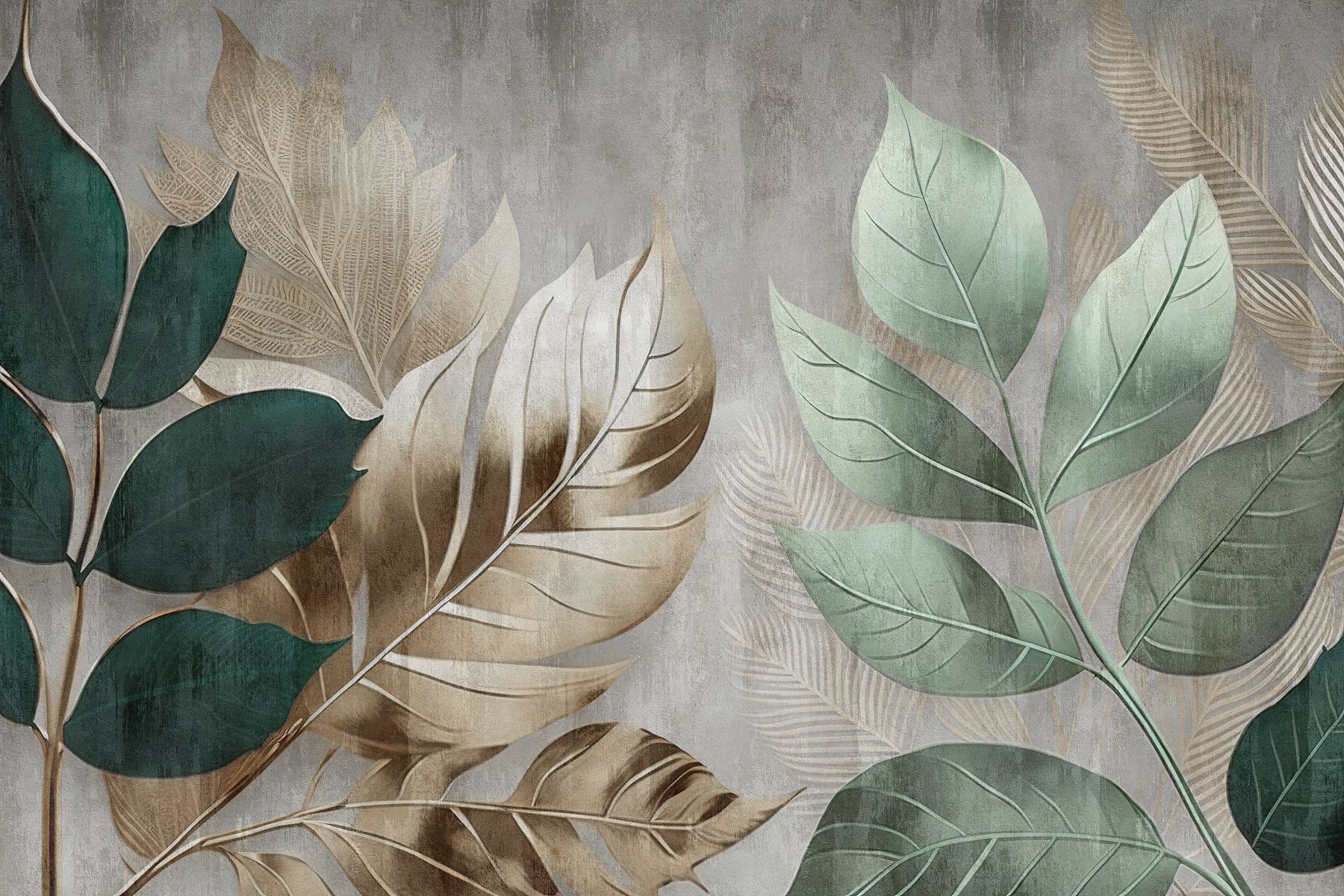 1800x1200 Wallpaper murals for wall Leaves