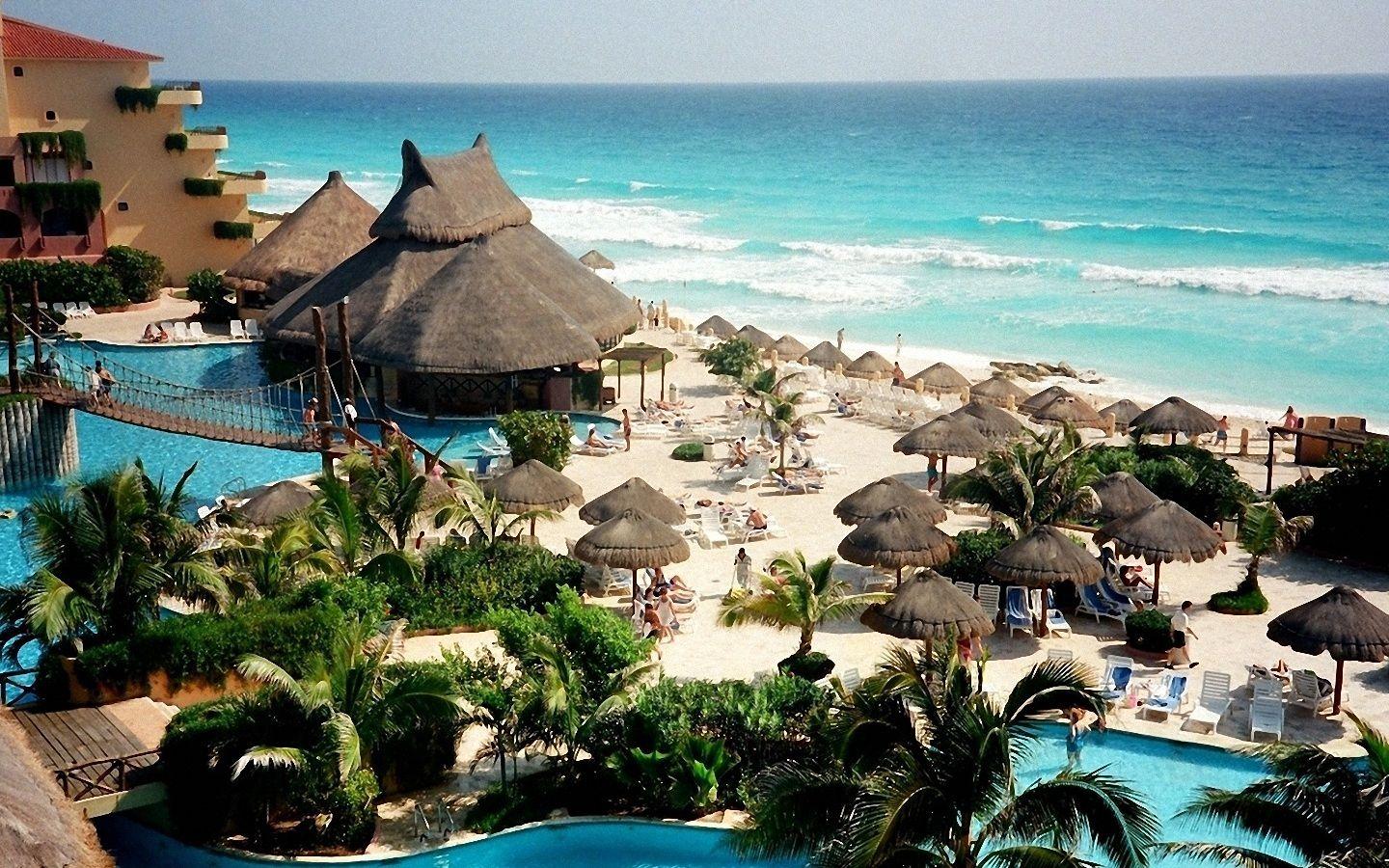 1440x900 Cancun Island Shore wallpaper. Cancun Island Shore stock