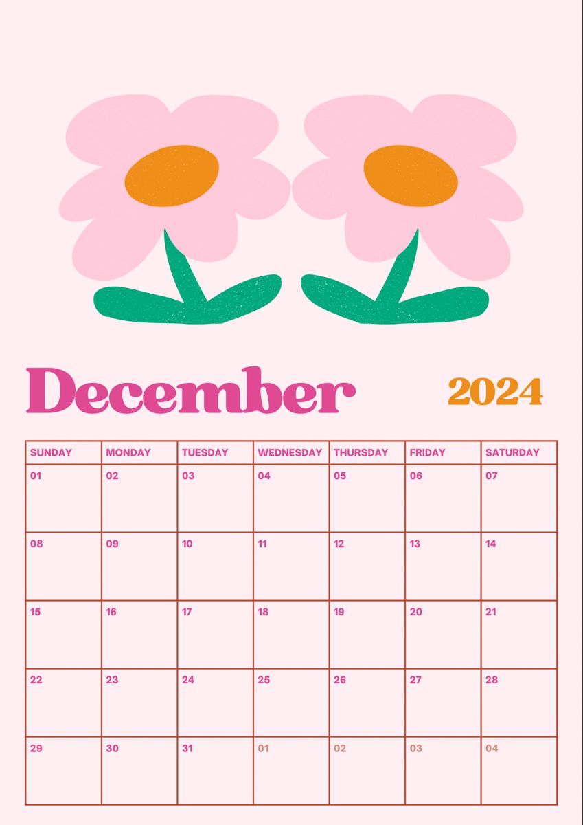 849x1200 December Calendar December