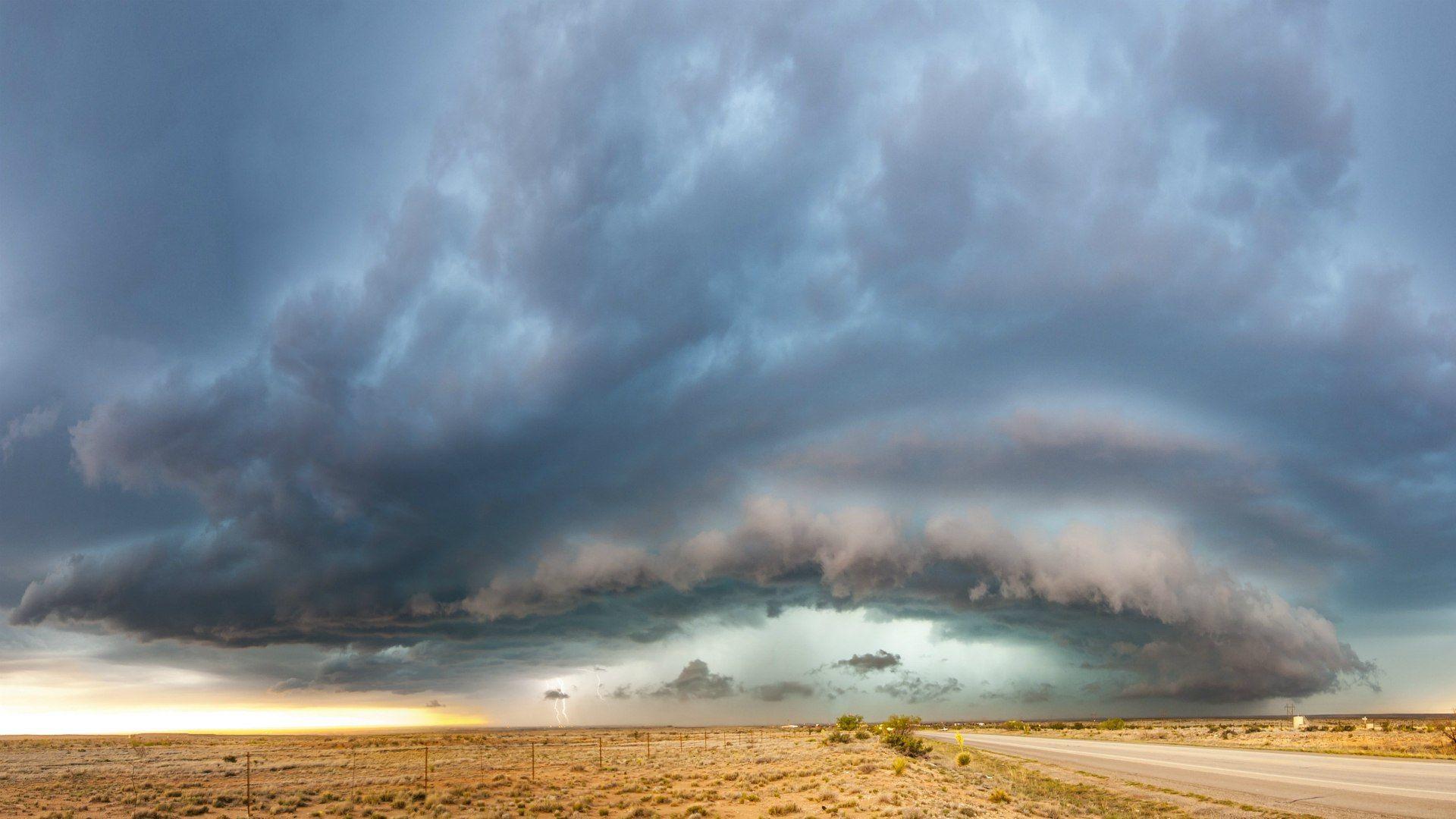 1920x1080 Desert Storm. New Mexico, USA wallpaper and image
