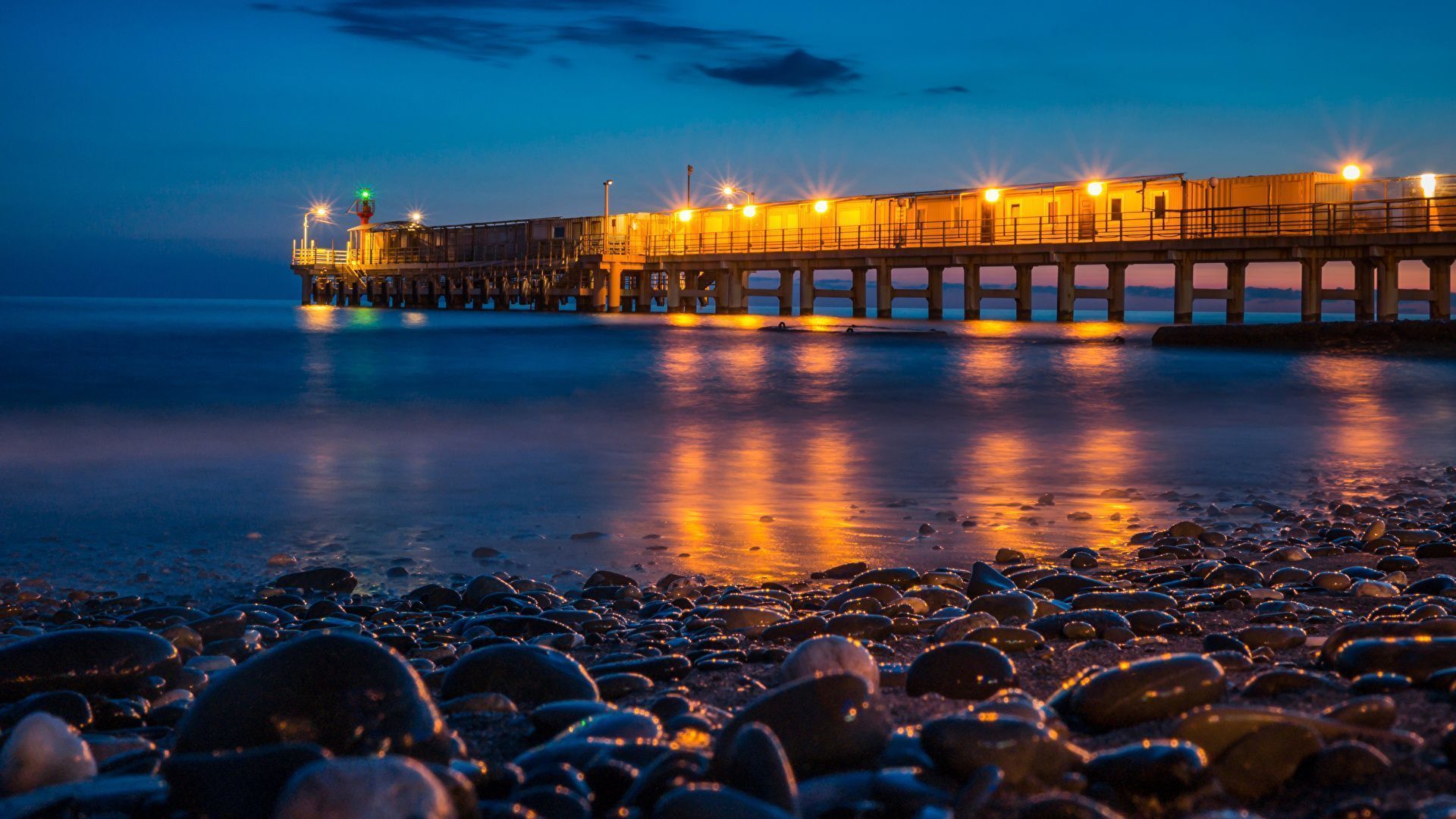 1920x1080 Photo Sochi Russia Nature Coast Berth