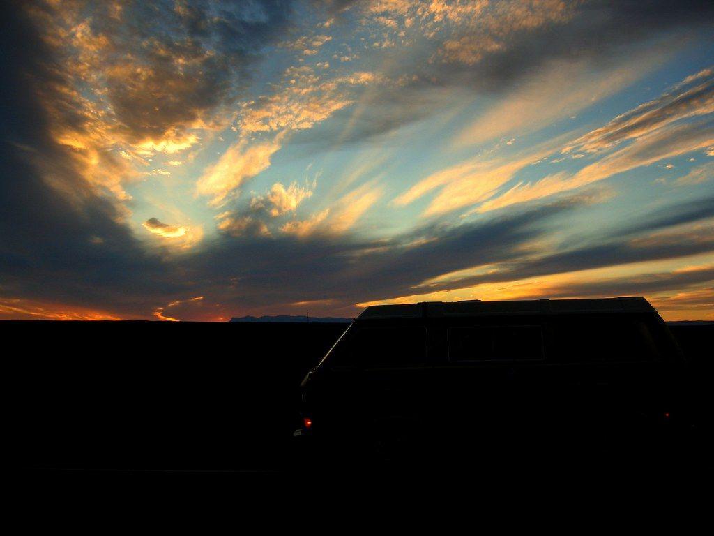 1024x768 Guadalupe Mountains at Sunset, Carlsbad, New Mexico
