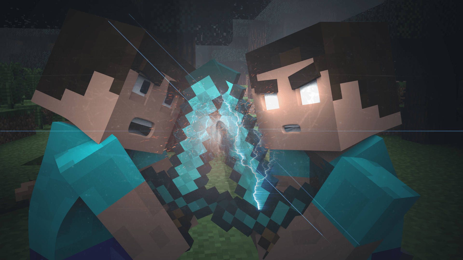 1920x1080 Minecraft Herobrine Wallpaper