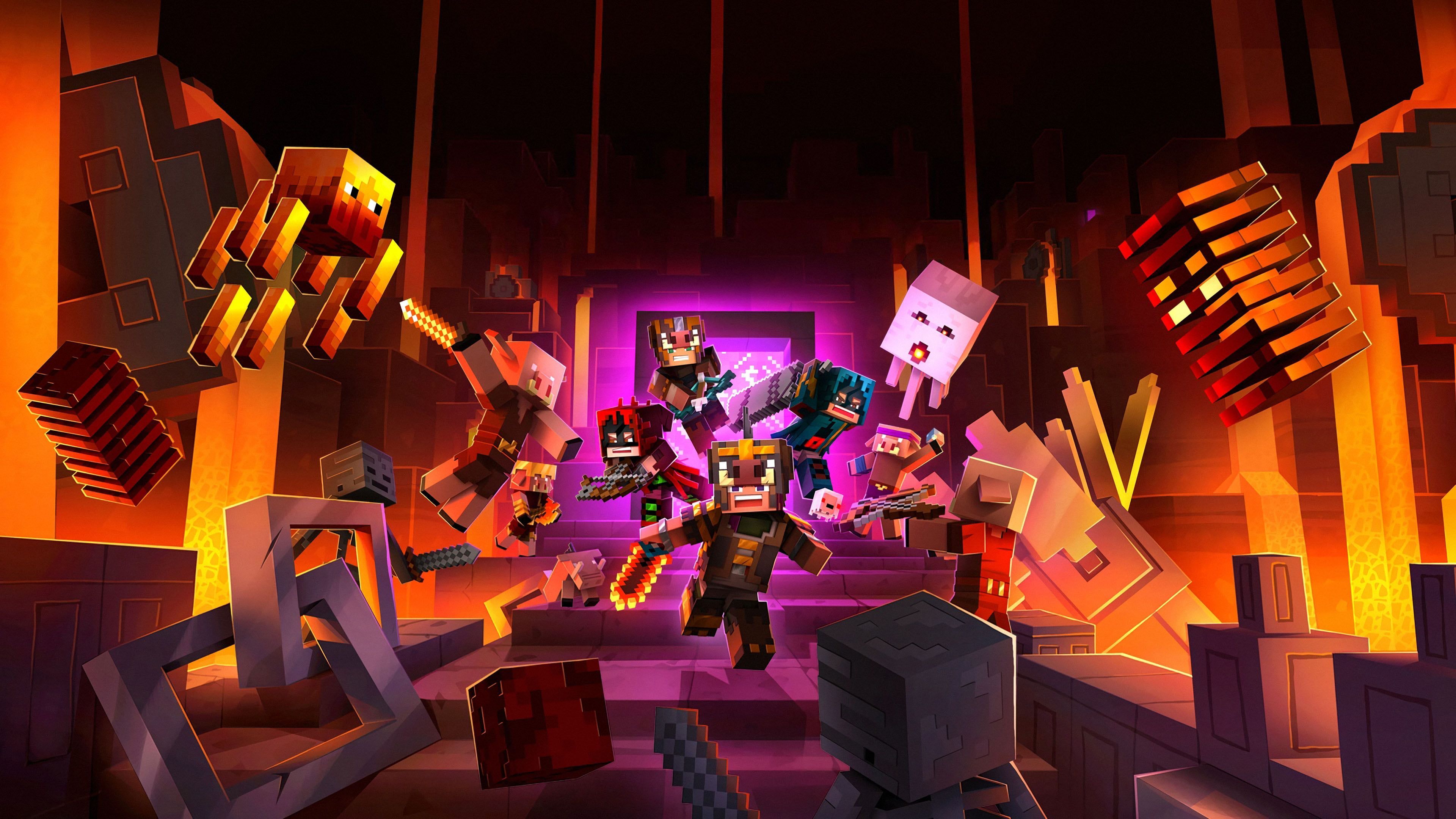 3840x2160 Download Video Game Minecraft: Dungeons
