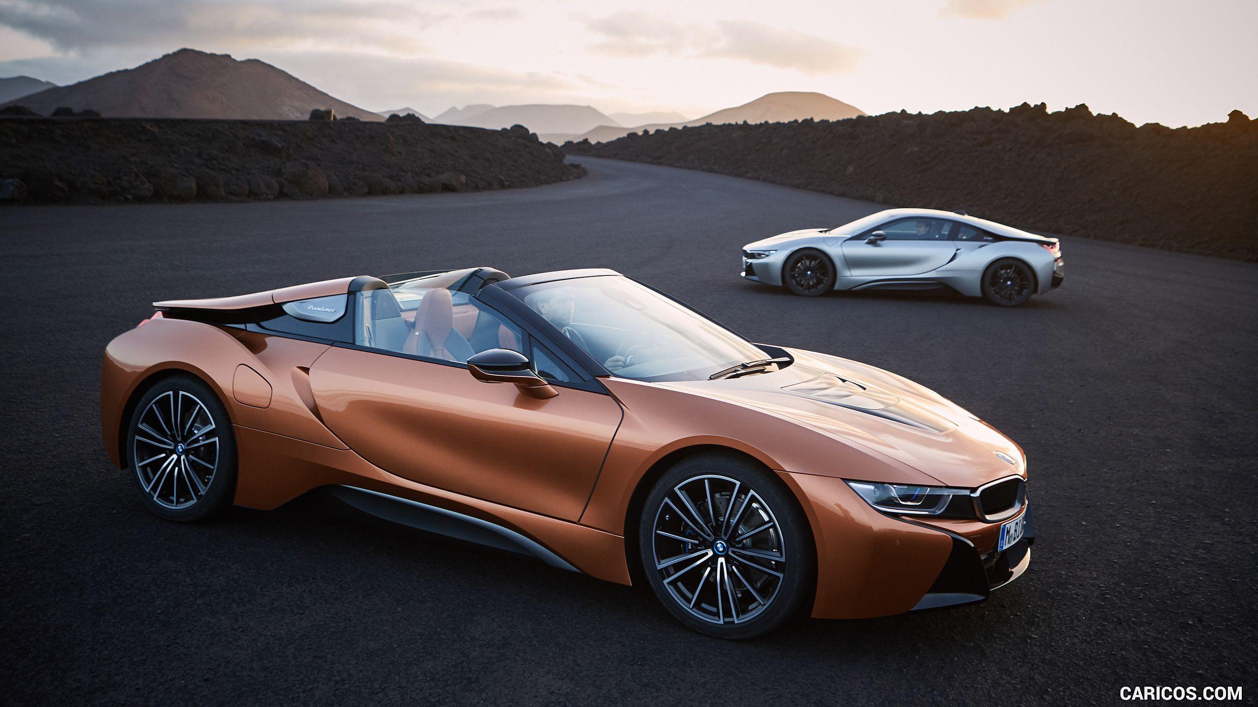2560x1440 BMW i8 Roadster and Coupe. HD Wallpaper