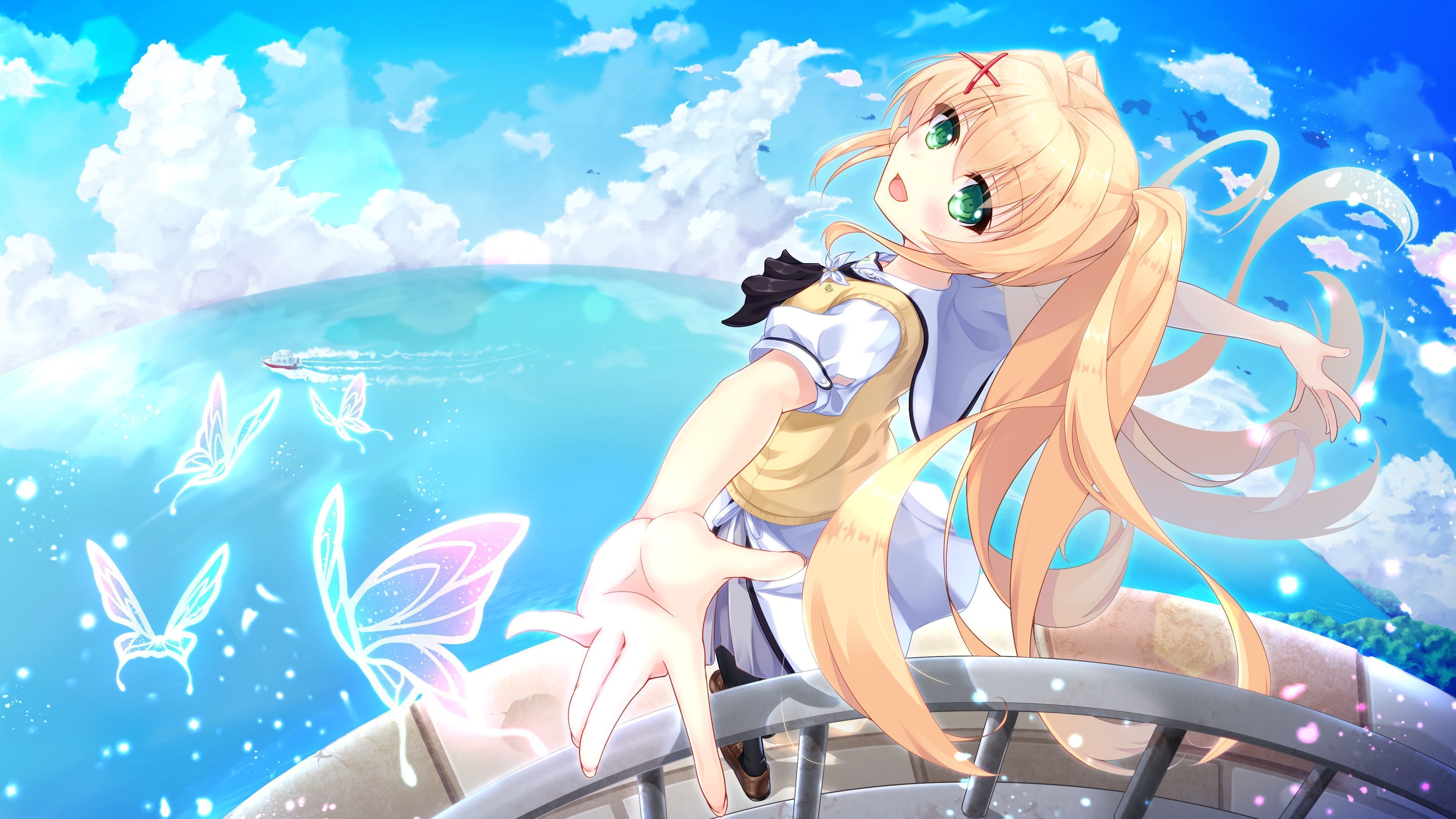 3840x2160 Anime, Summer Pockets, Tsumugi Wenders