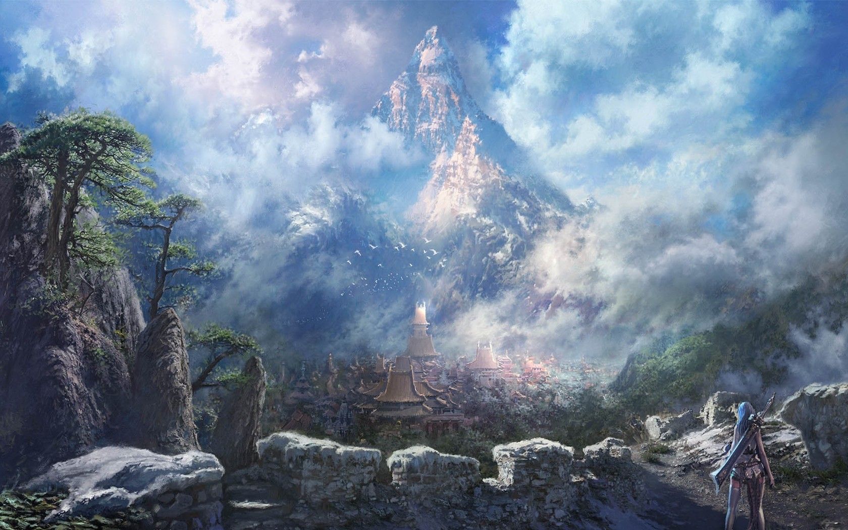 1680x1050 Download Fantasy Landscape Wallpaper