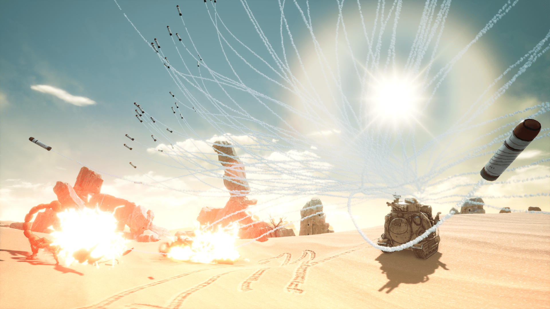 1920x1080 Desert Combat Chaos Land Game