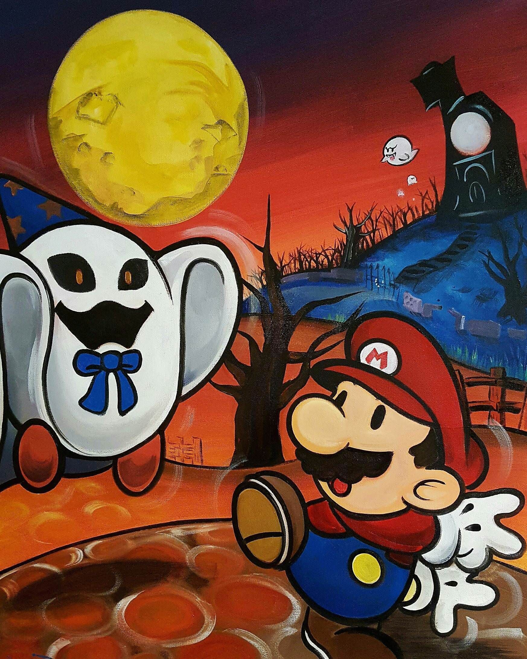 1746x2183 Mario Halloween Wallpaper