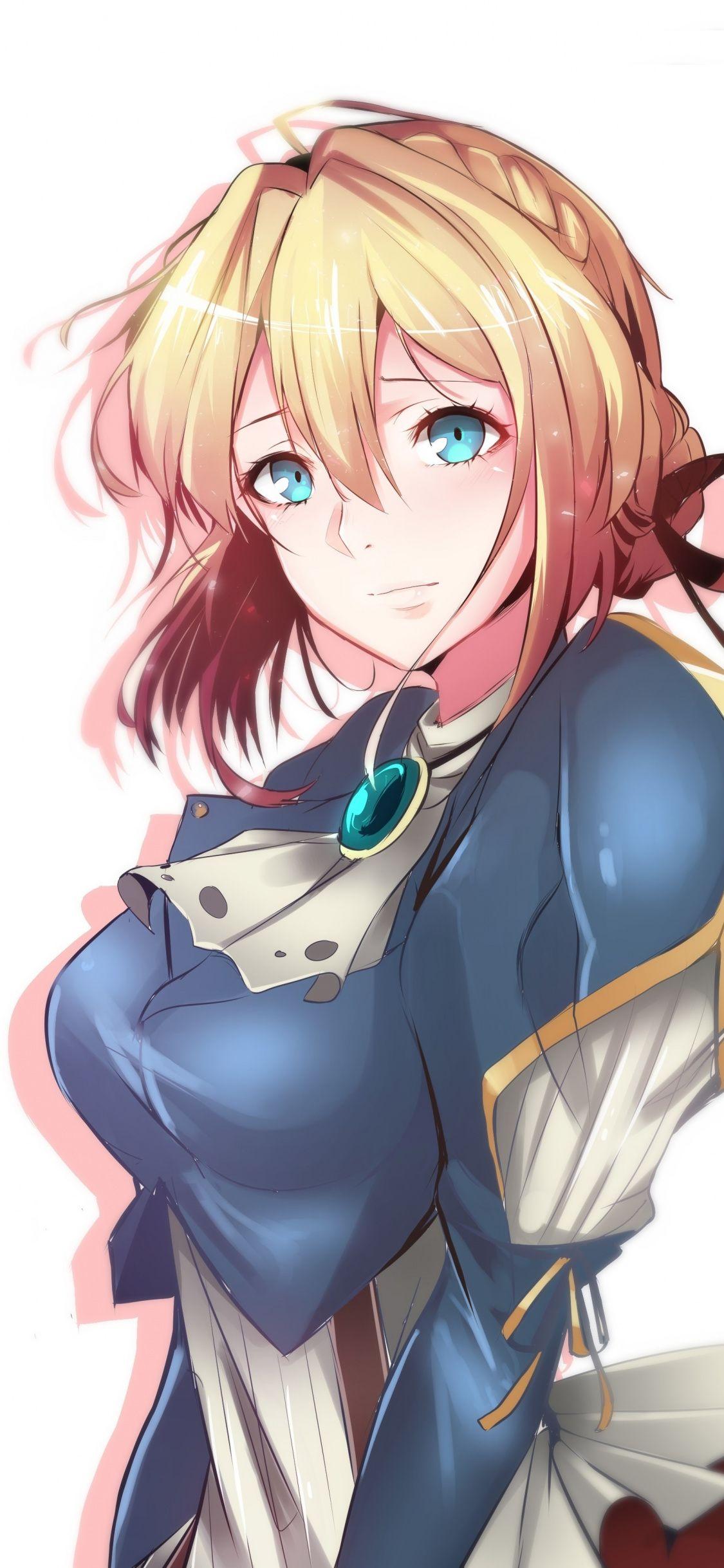1125x2436 Download 1125x2436 wallpaper hot and beautiful, anime girl, violet