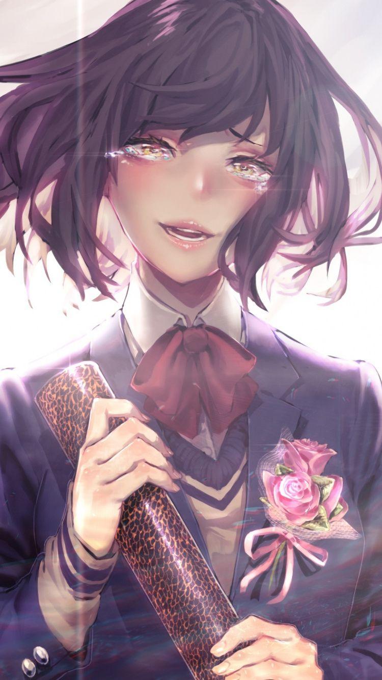 750x1334 Download 750x1334 wallpaper beautiful, anime girl, short