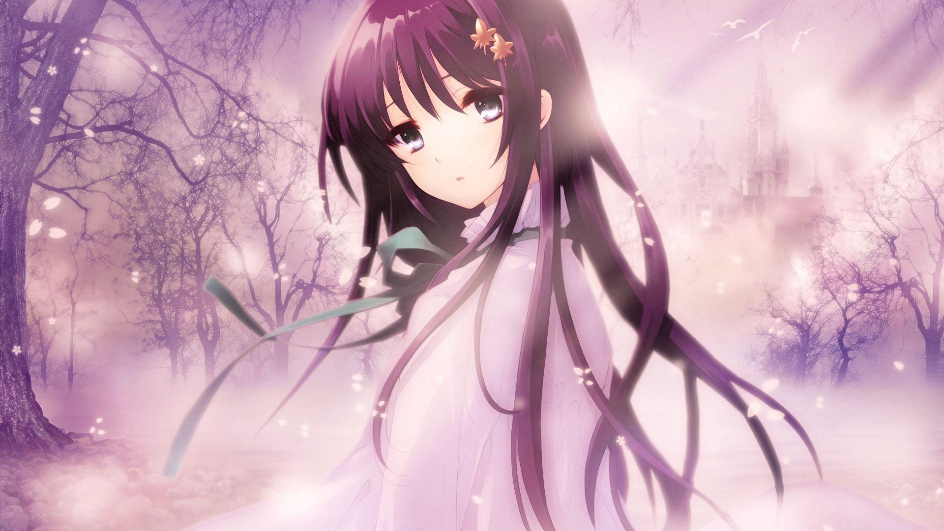 1920x1080 Cute Anime Girl Background hình nền