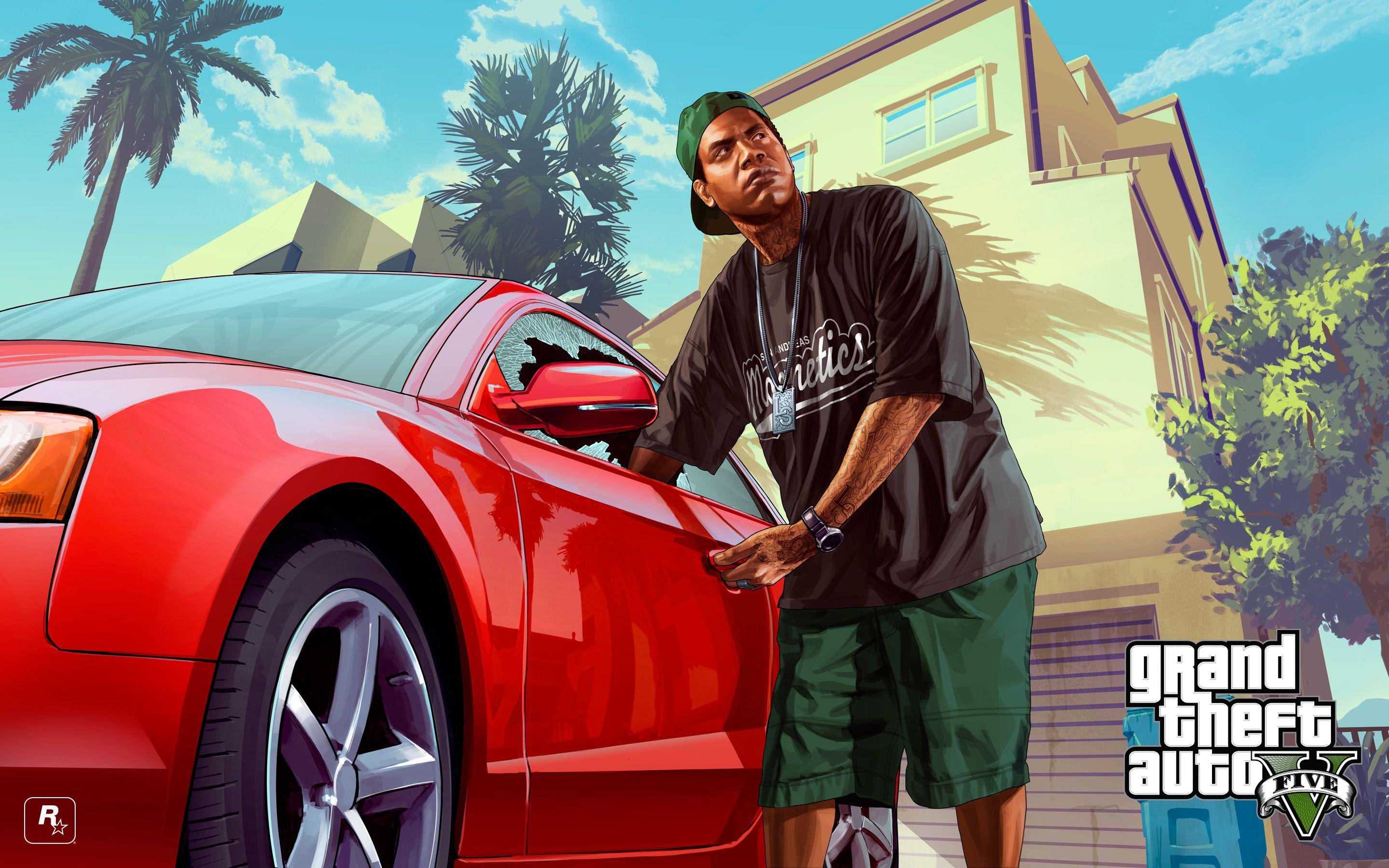 2880x1800 Download wallpaper 2880x1800 lamar davis, grand theft auto v, gta HD