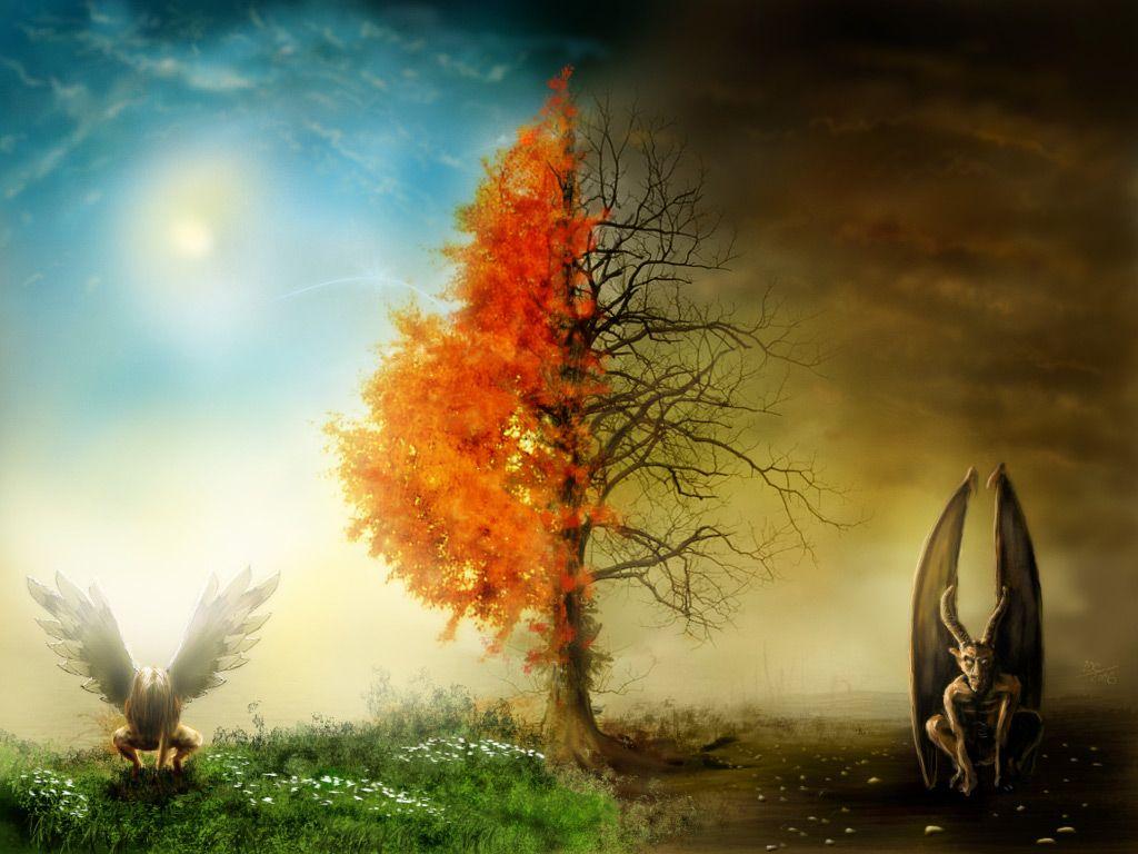 Heaven Vs Hell Wallpapers Top Free Heaven Vs Hell Backgrounds Wallpaperaccess