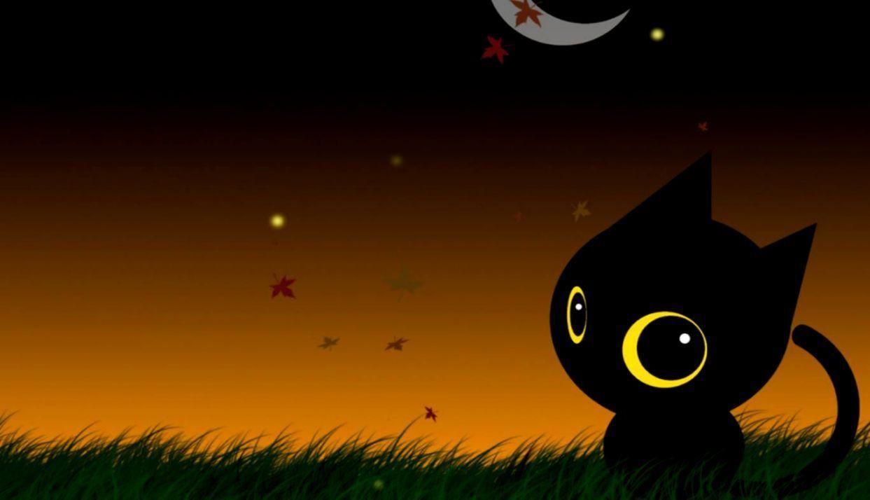 1243x714 Cat Wallpaper For Halloween 2020
