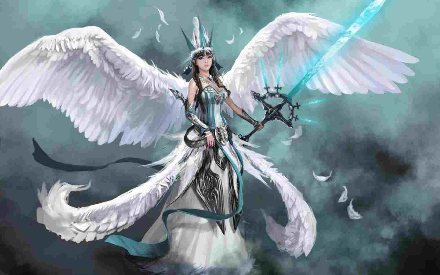 1517x948 Warrior Guardian Angel Anime Drawings